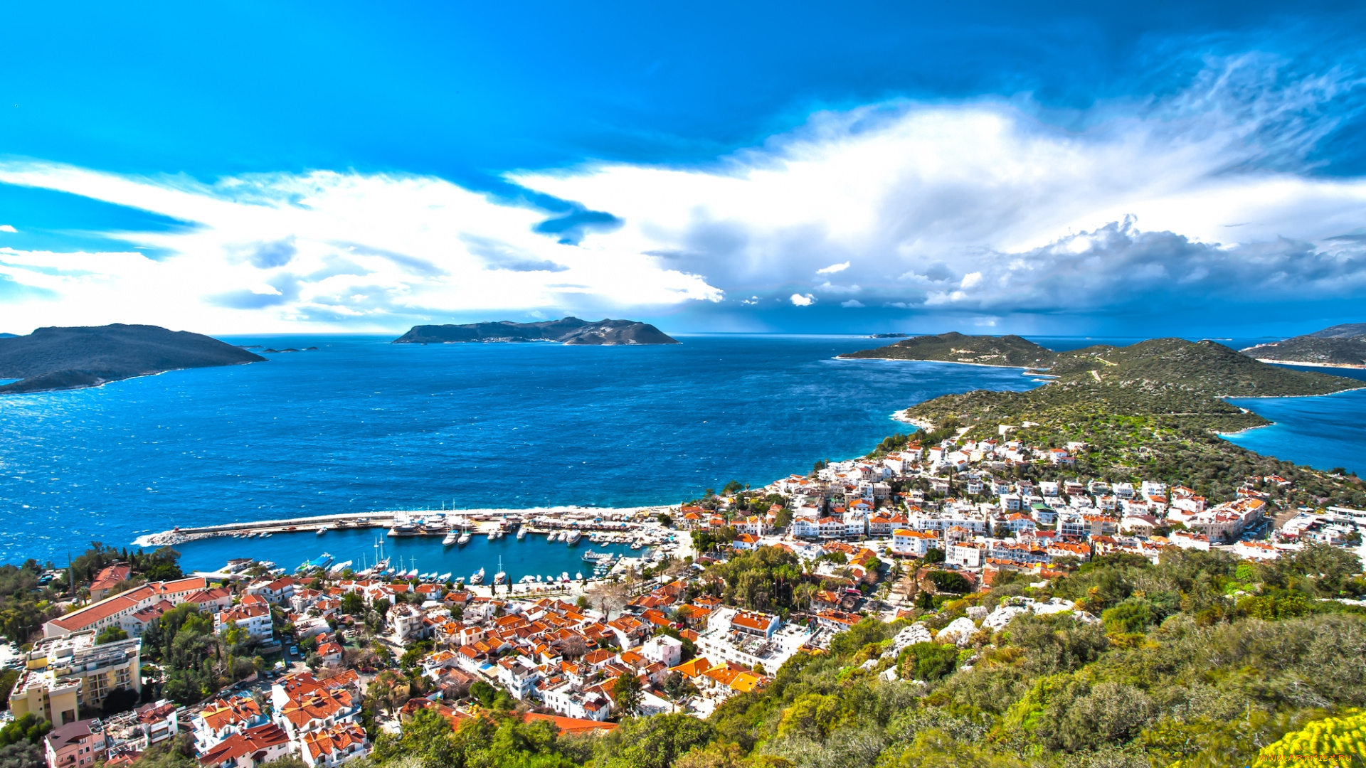 kalkan, , turkey, города, -, панорамы, турция, побережье