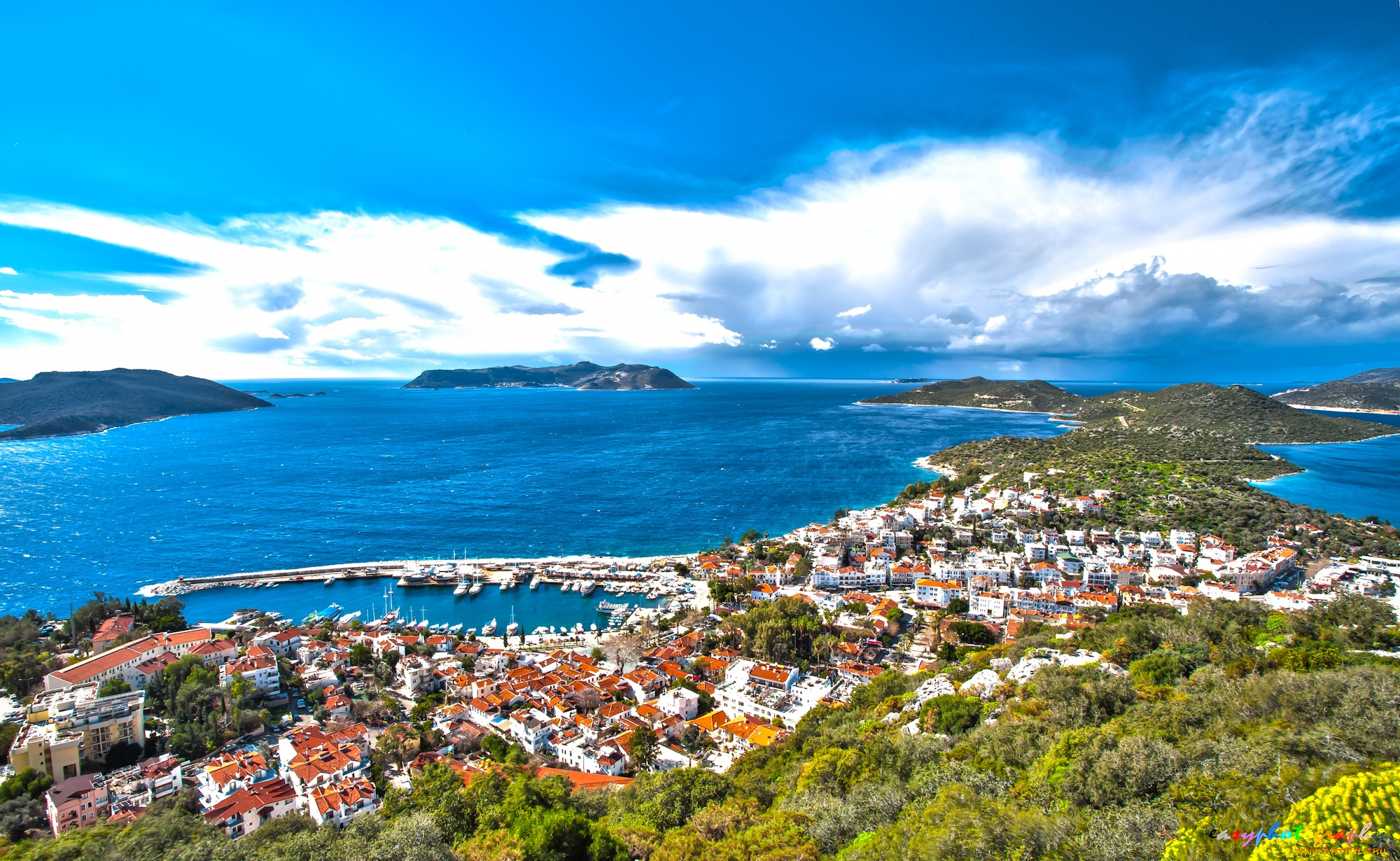 kalkan, , turkey, города, -, панорамы, турция, побережье