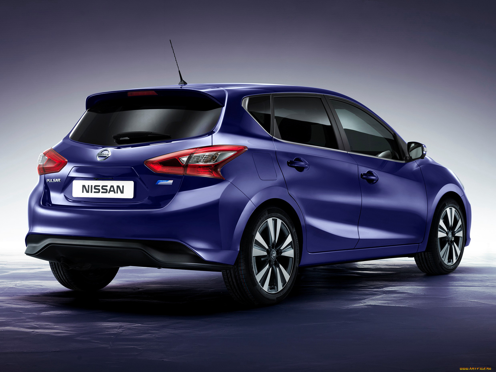 автомобили, nissan, datsun, pulsar, 2014г, синий