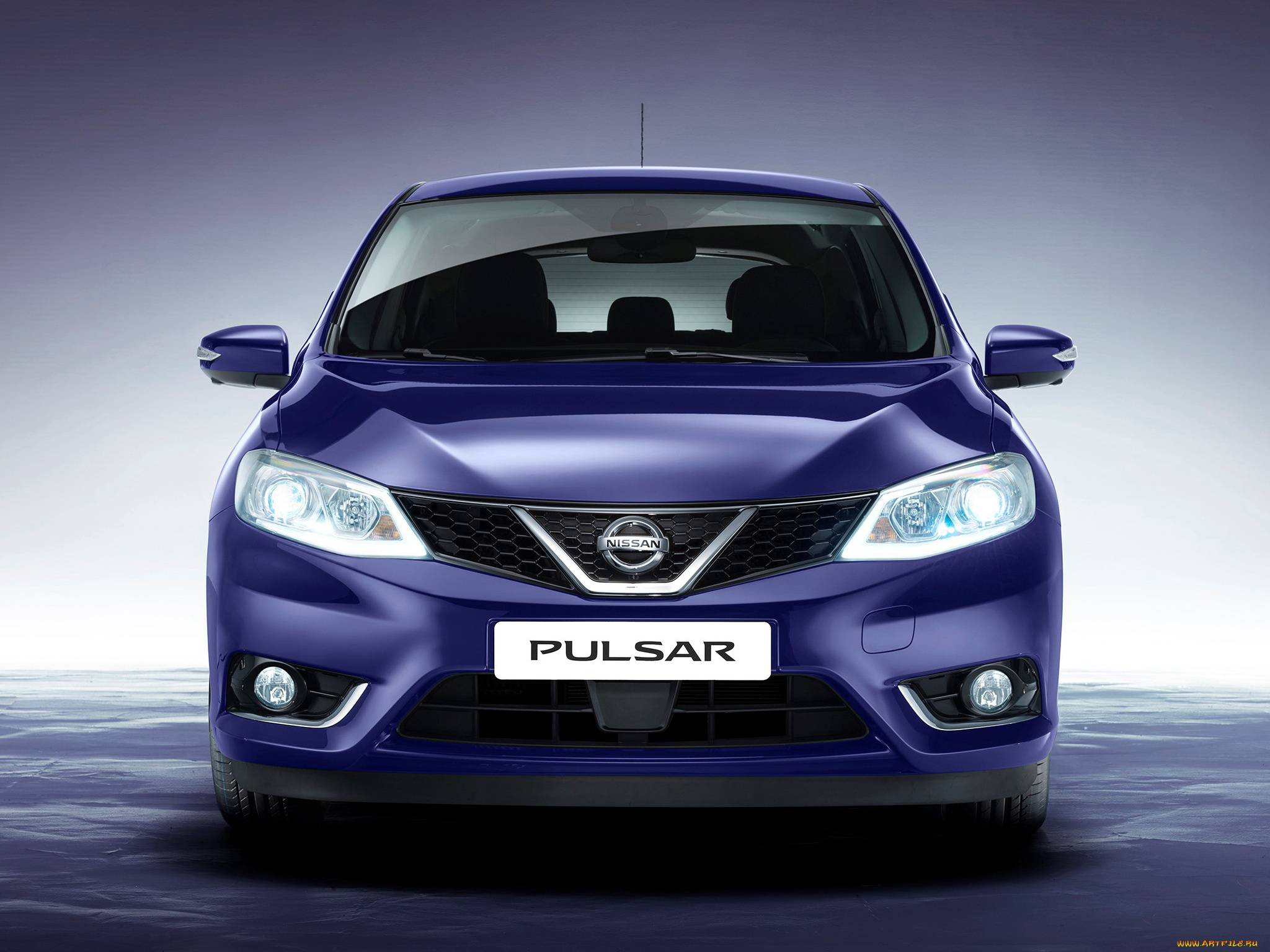 автомобили, nissan, datsun, синий, pulsar, 2014г