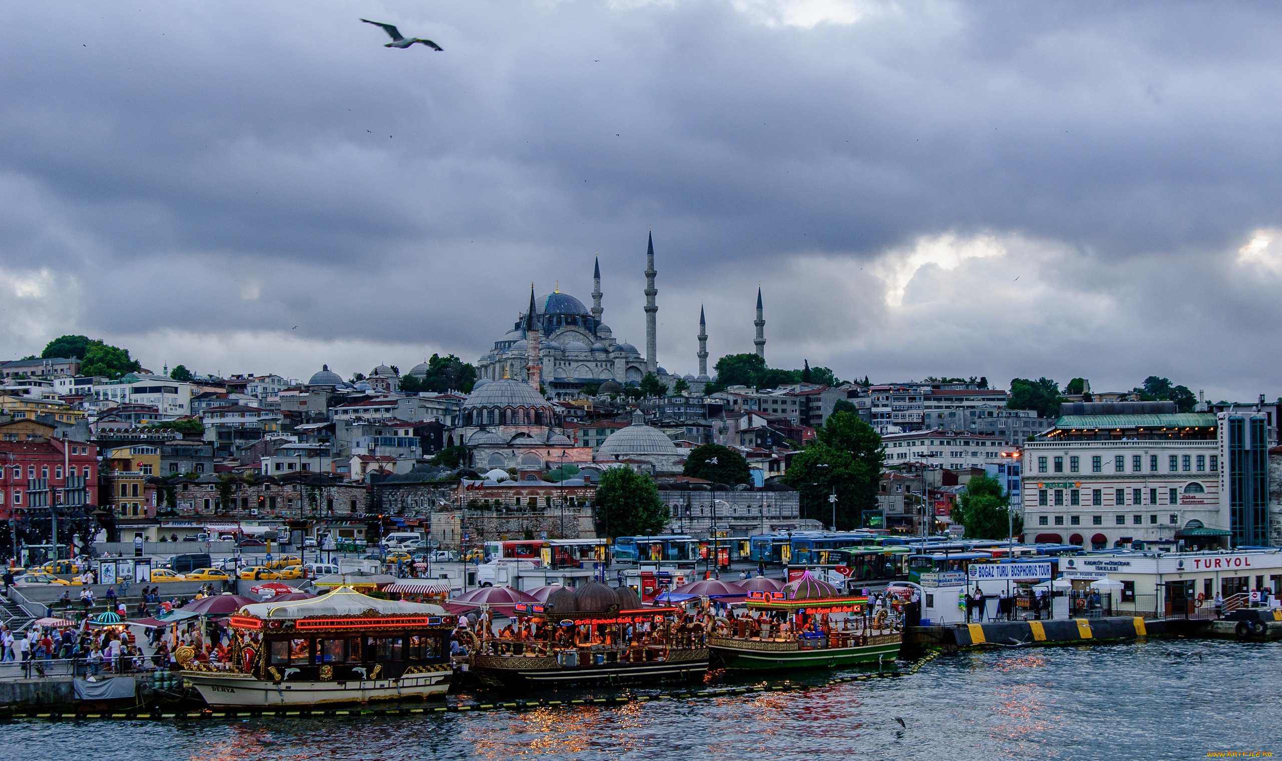 города, стамбул, , турция, панорама