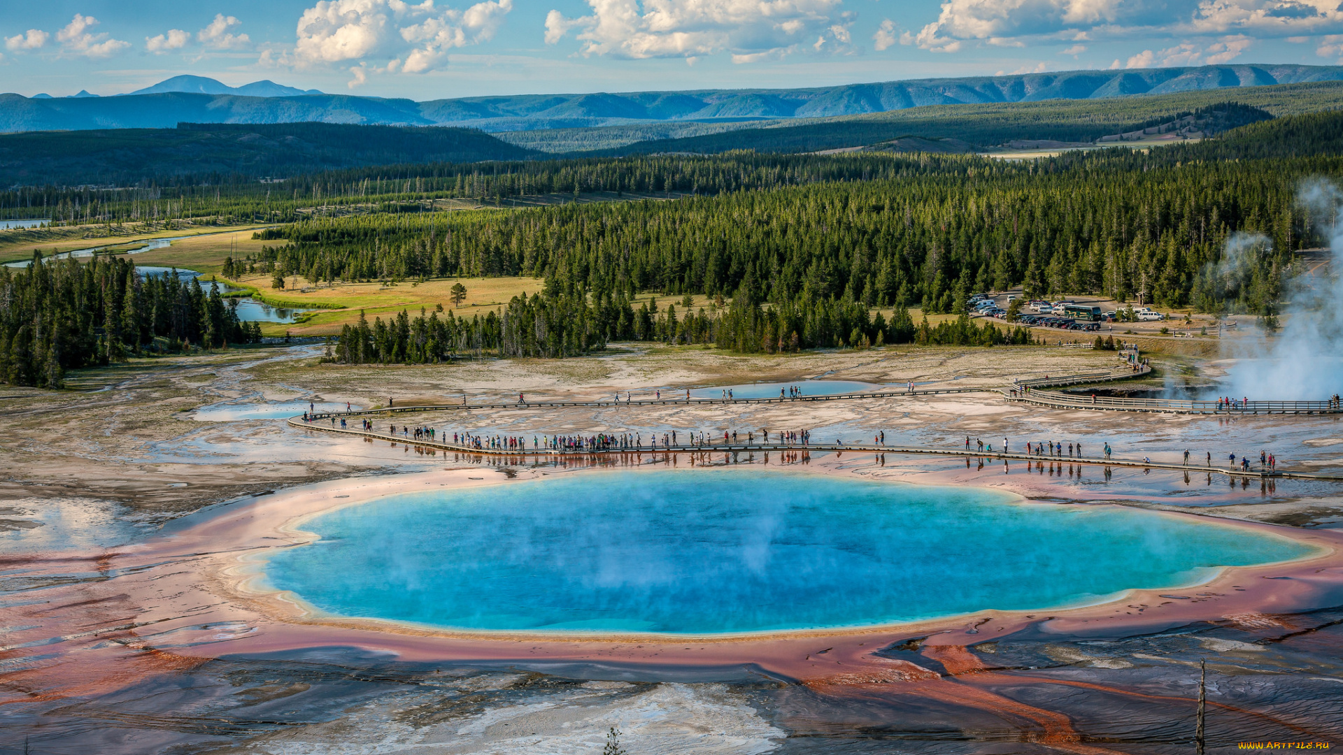 yellowstone, national, park, , wy, природа, реки, озера, река, лес