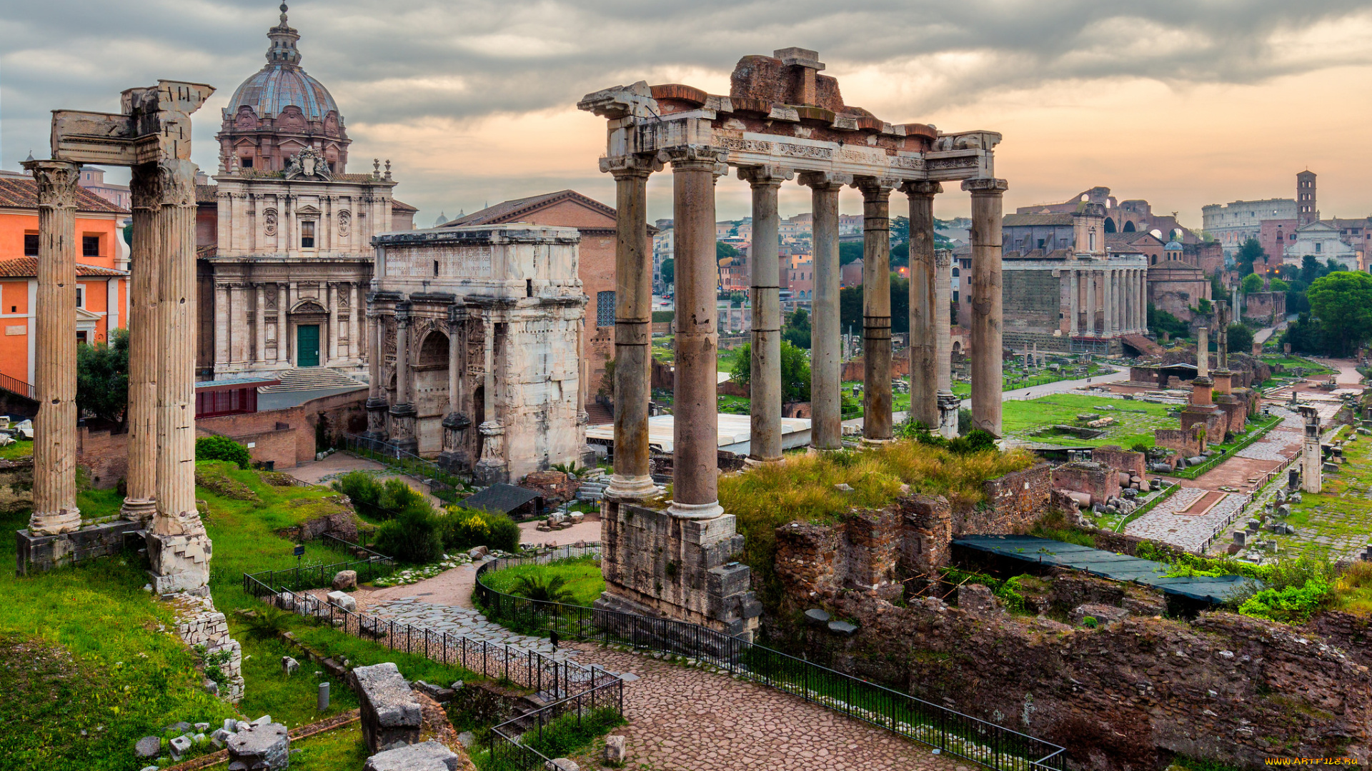 roman, forum, in, rome, города, рим, , ватикан, , италия, антик, руины