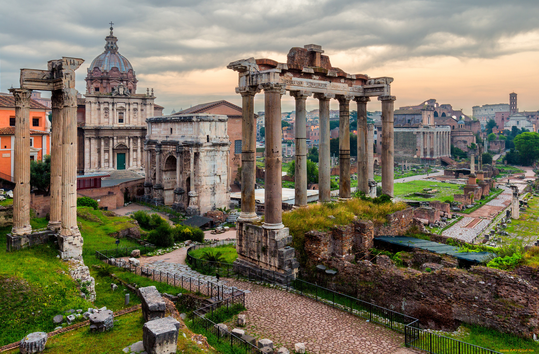 roman, forum, in, rome, города, рим, , ватикан, , италия, антик, руины