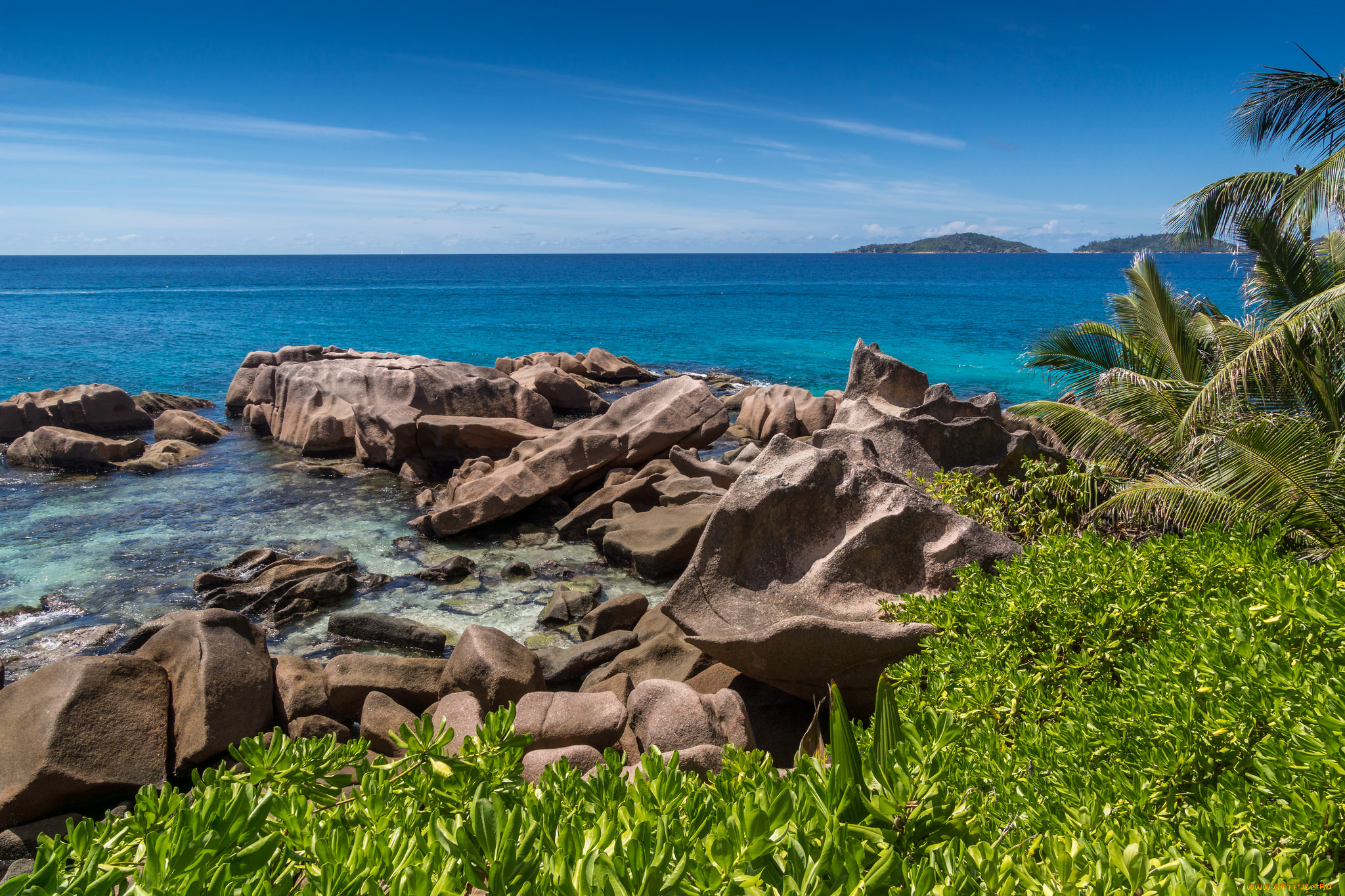 seychelles, природа, тропики, океан, острова