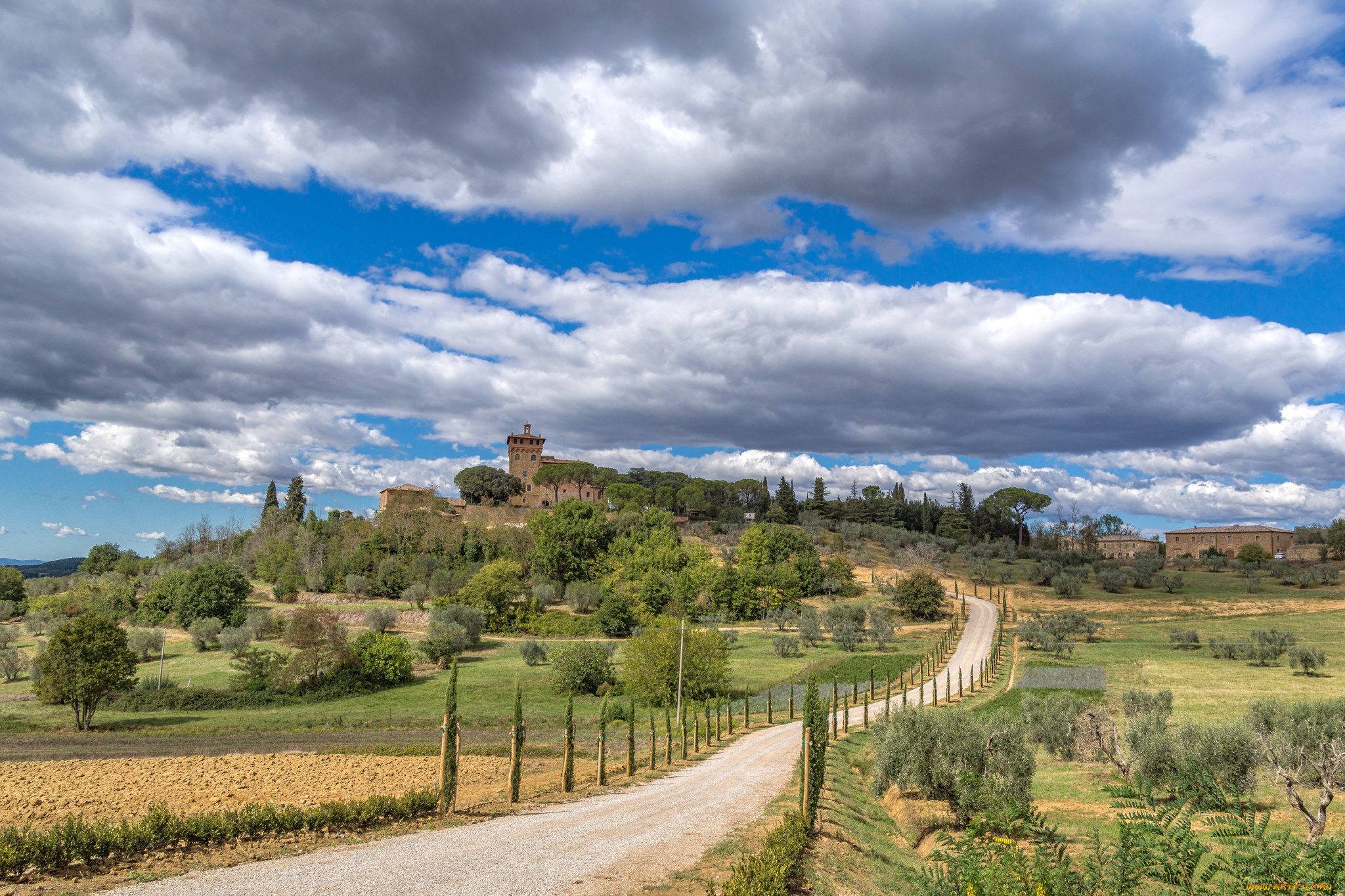 tuscany, города, -, пейзажи, простор