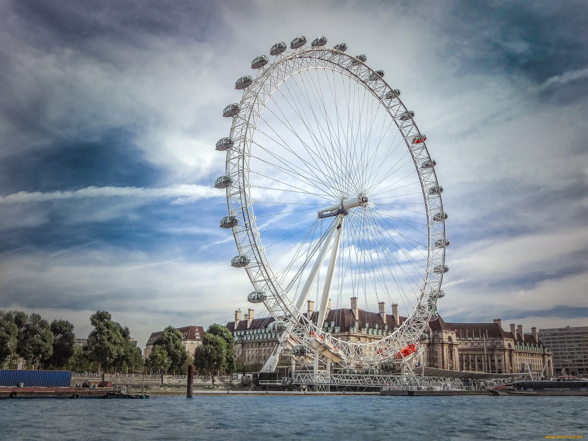 london, eye, города, лондон, , великобритания, простор