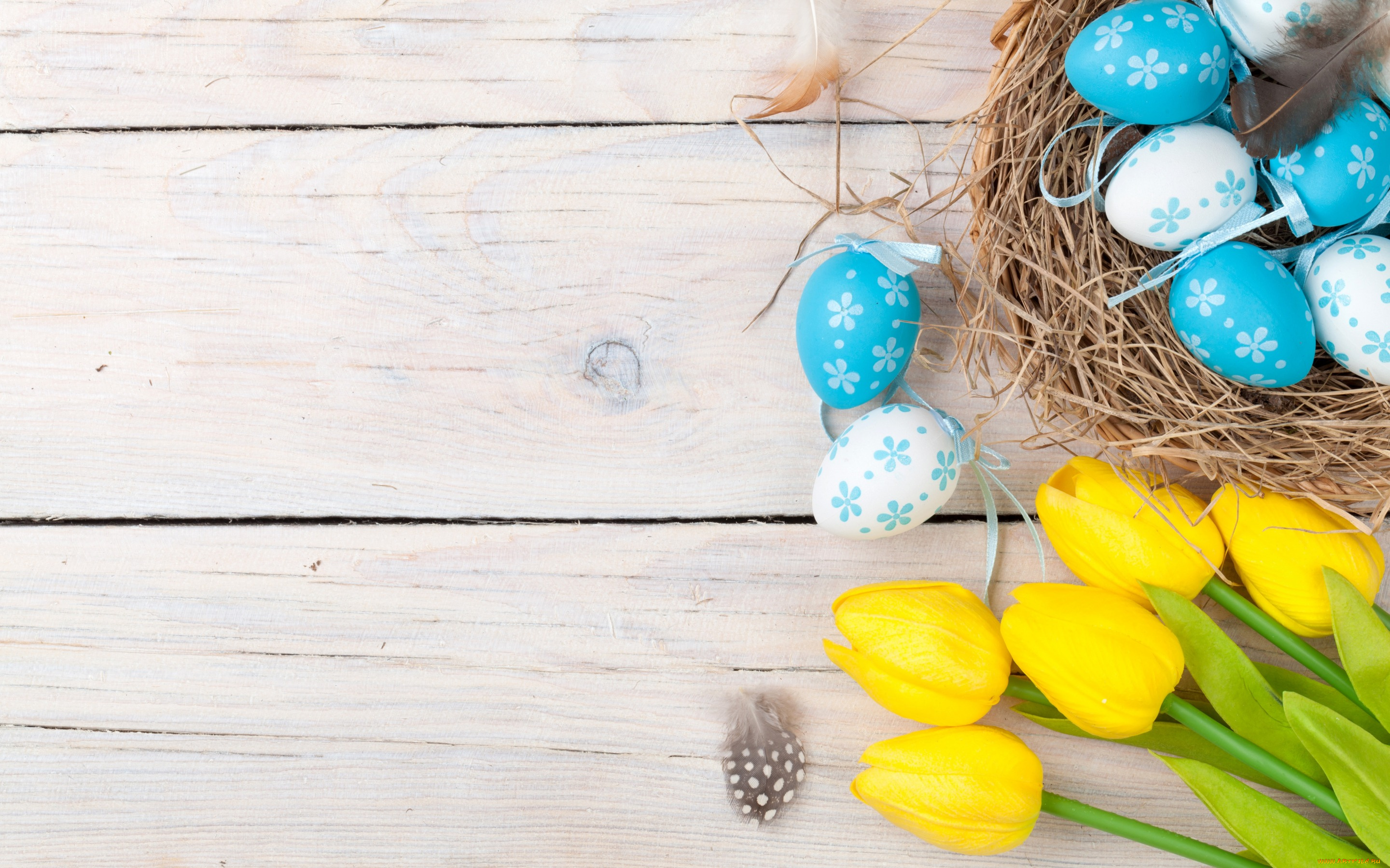 праздничные, пасха, decoration, wood, easter, тюльпаны, tulips, tender, yellow, happy, spring, eggs