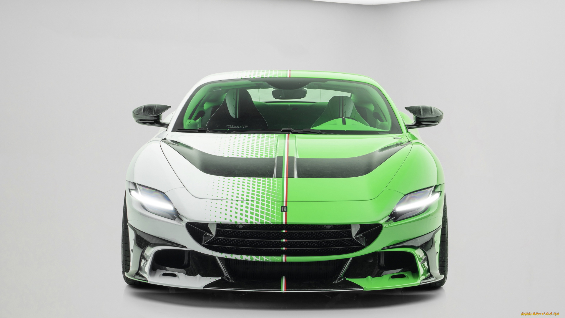 автомобили, ferrari, roma, tempesta, verde, mansory, крутая, итальянка, из, италии