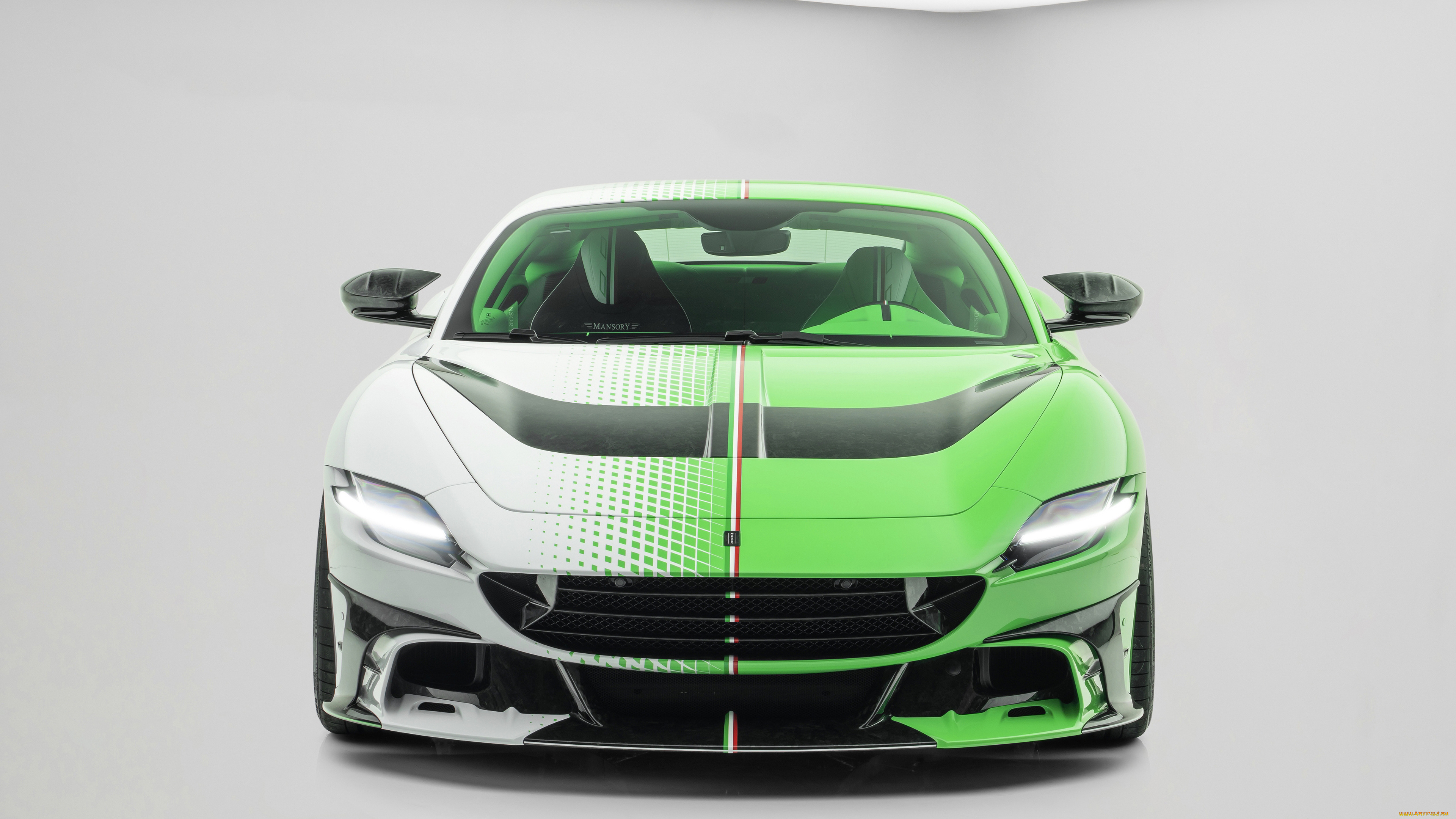 автомобили, ferrari, roma, tempesta, verde, mansory, крутая, итальянка, из, италии