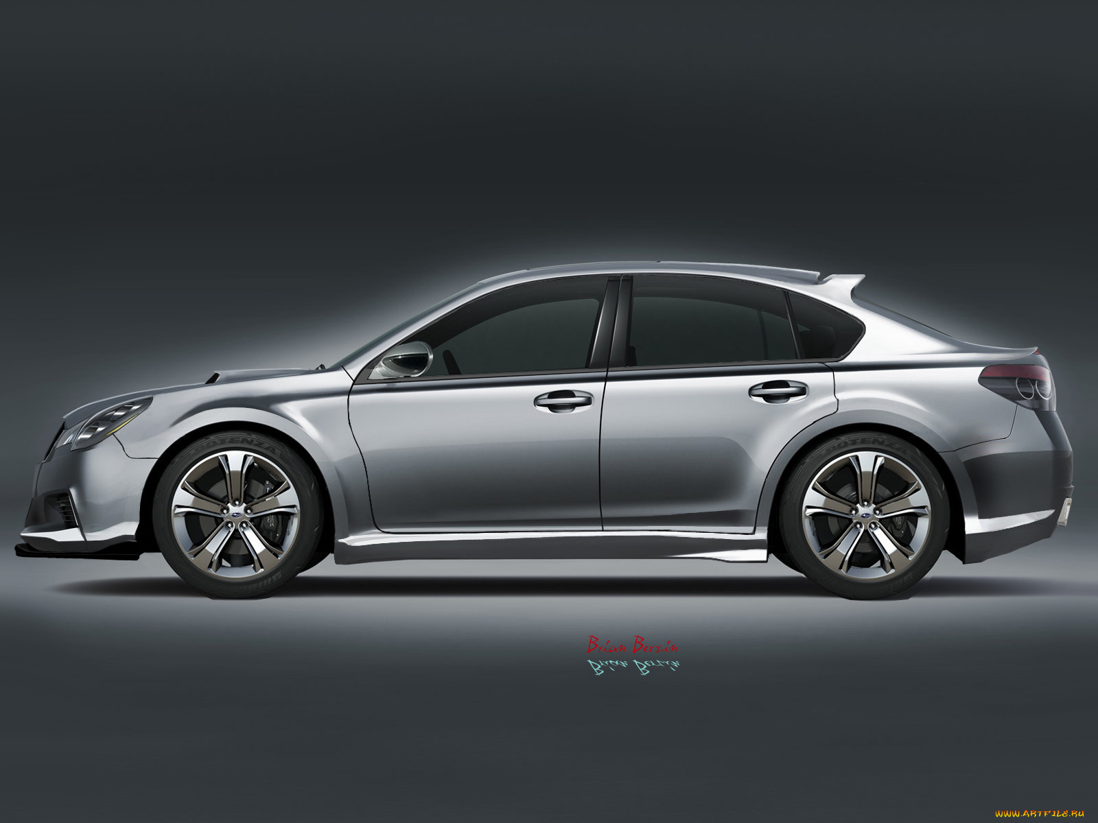 subaru, legacy, concept, 2009, автомобили, 3д