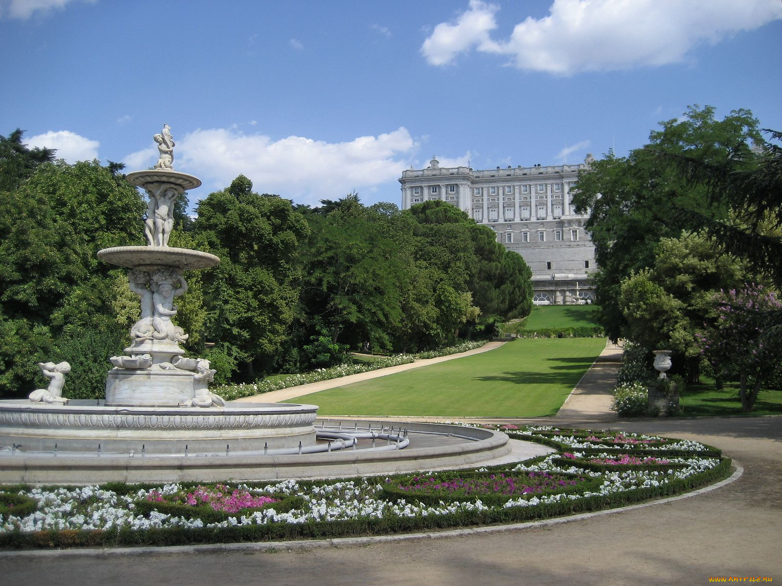 the, royal, palace, madrid, города, мадрид, испания