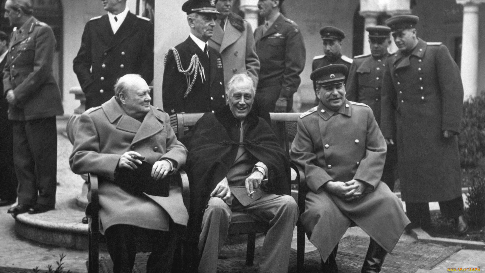 рузвельт, Черчилль, сталин, мужчины, unsort