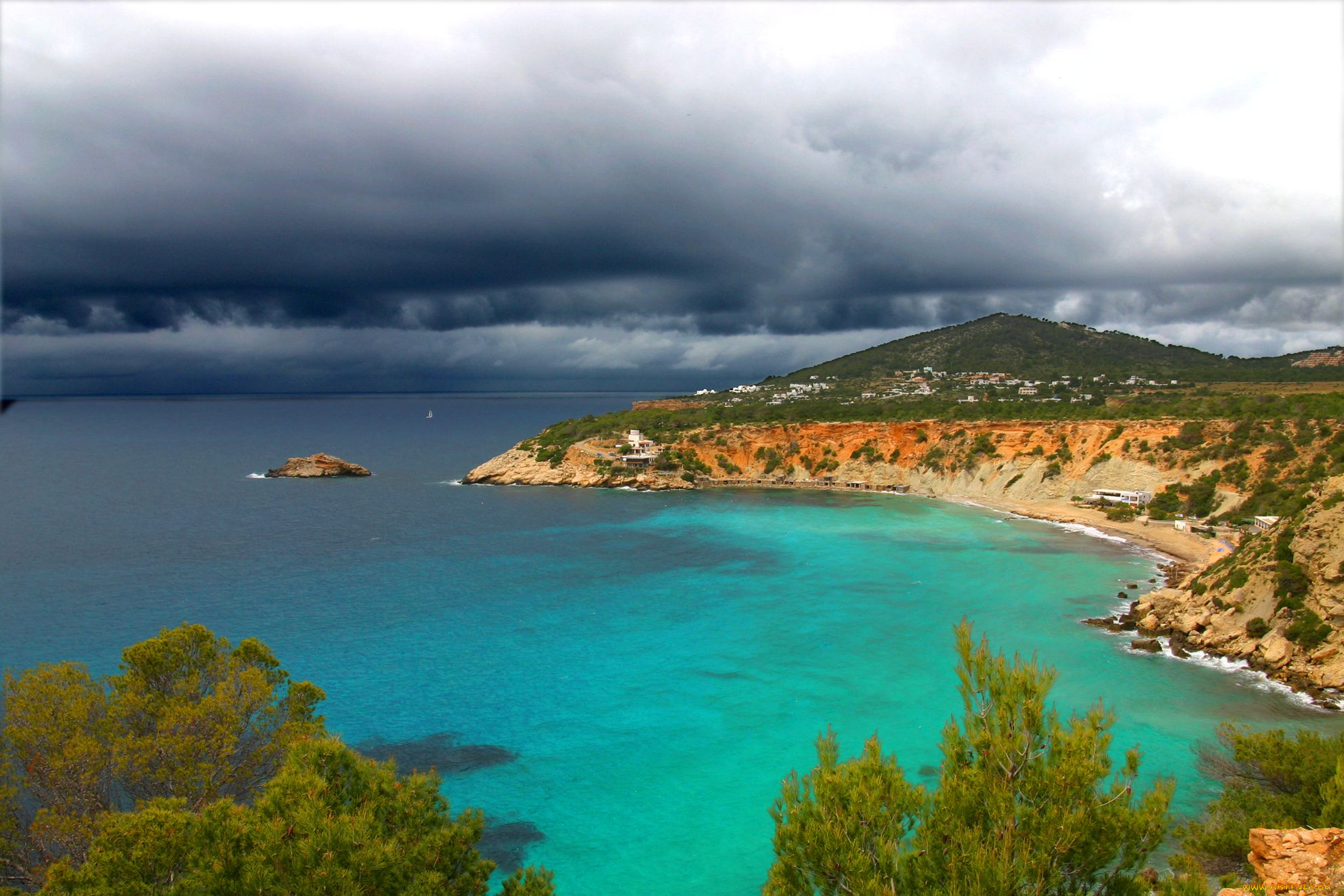 природа, побережье, ibiza