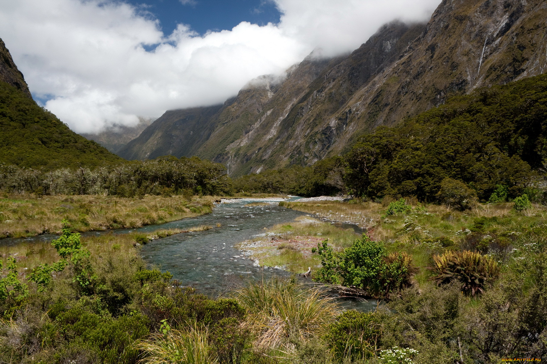 природа, реки, озера, new, zealand