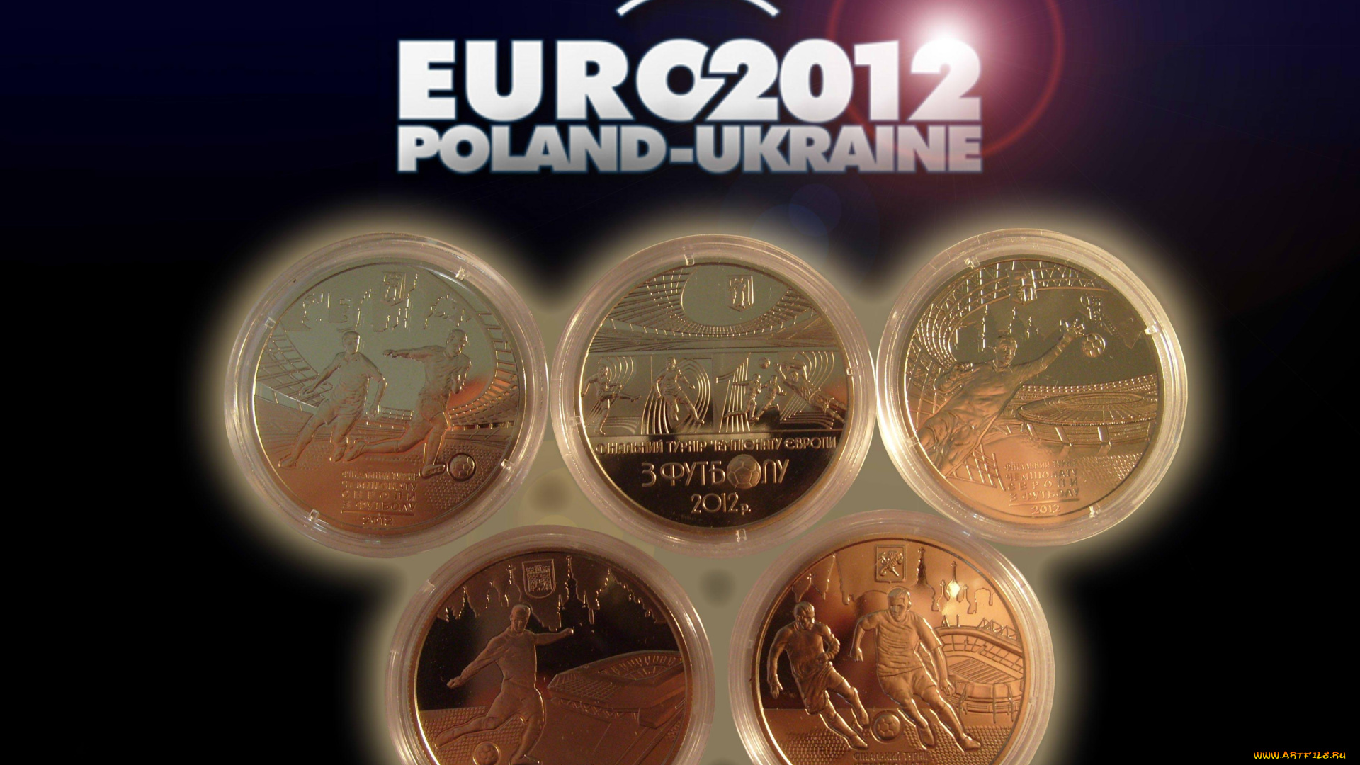 спорт, другое, футбол, евро, 2012, медали, комплект