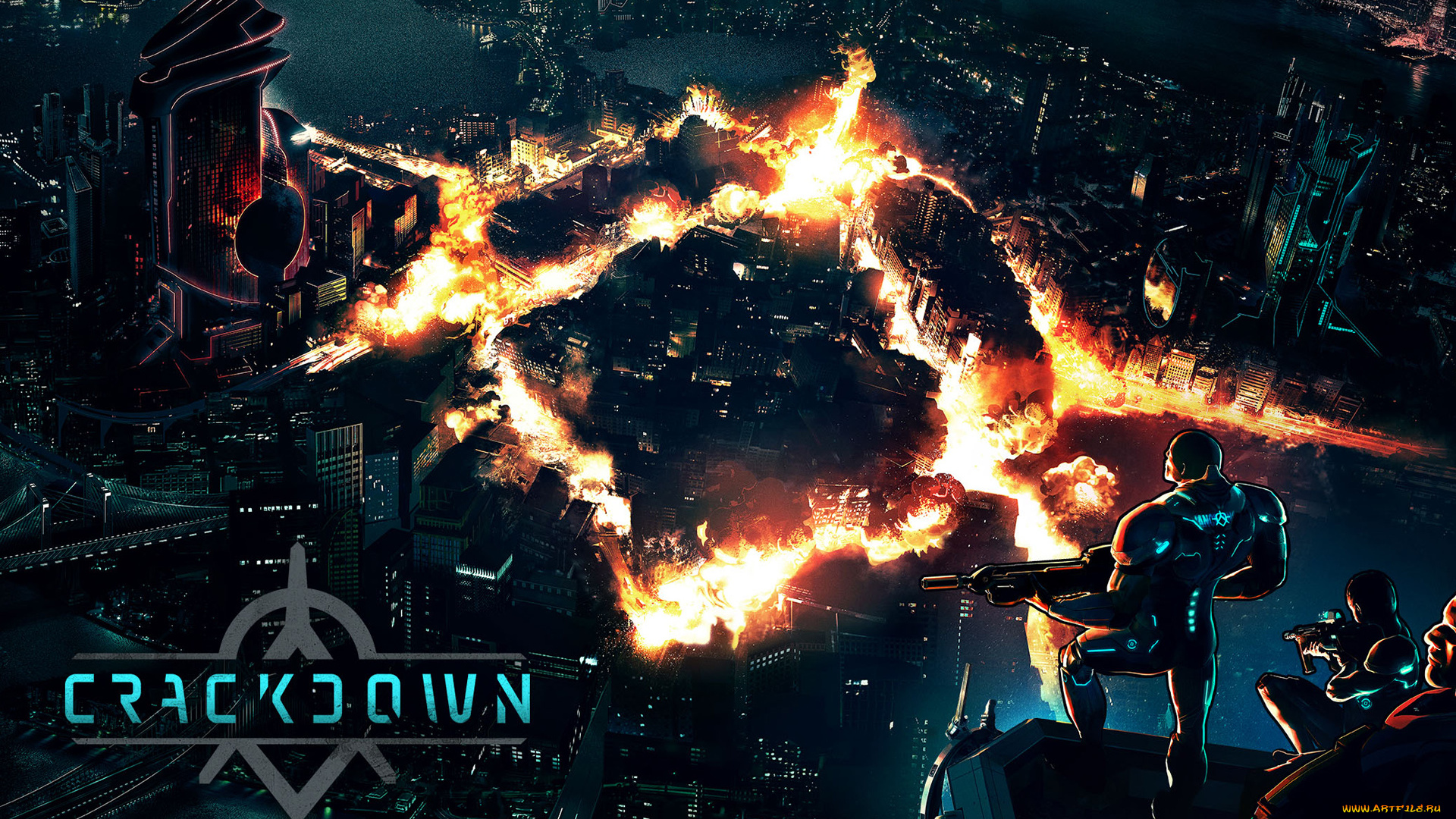 crackdown, видео, игры, город