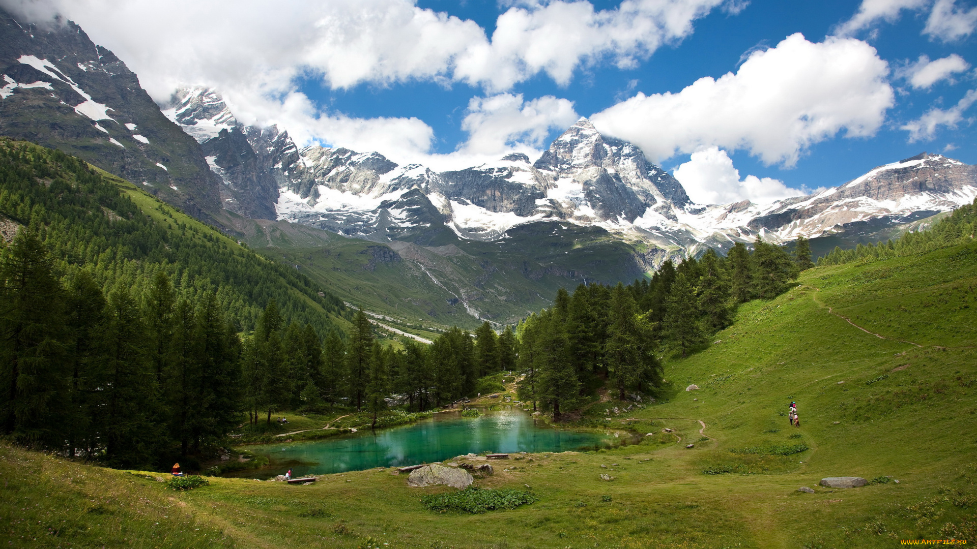 природа, пейзажи, озеро, горы, австрия, пейзаж