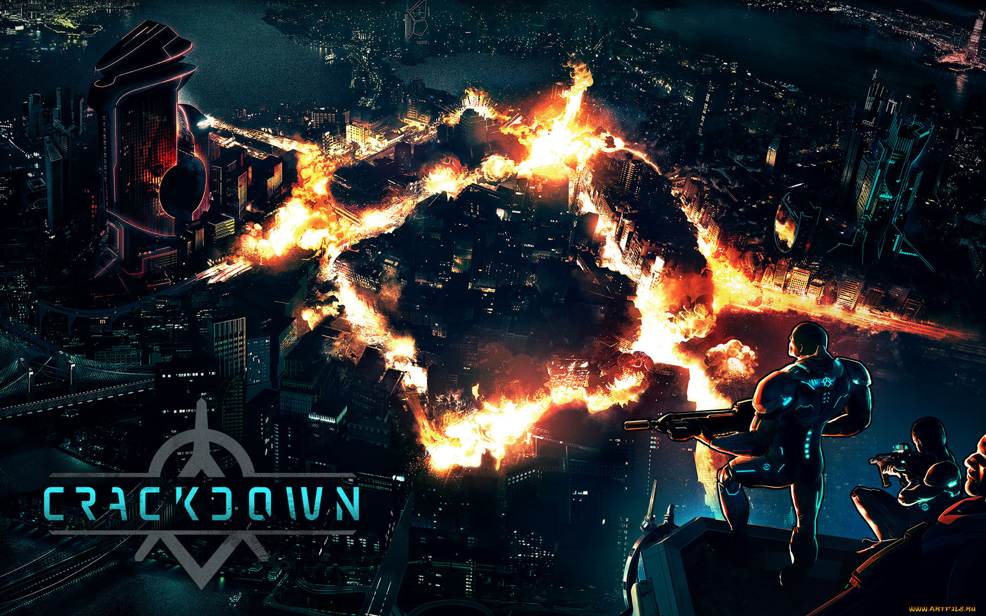 crackdown, видео, игры, город