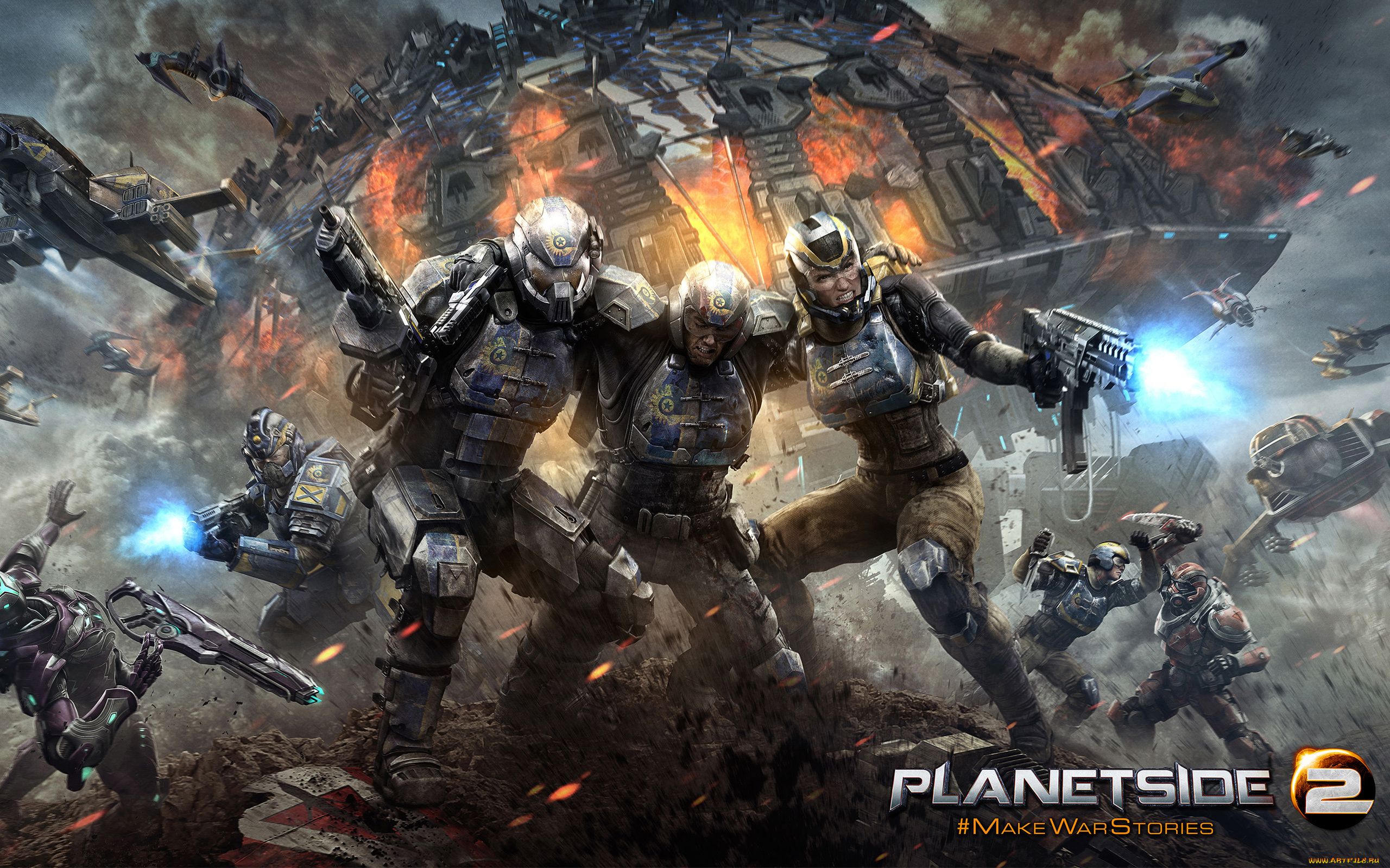 planetside, 2, видео, игры, оружие, фантастика