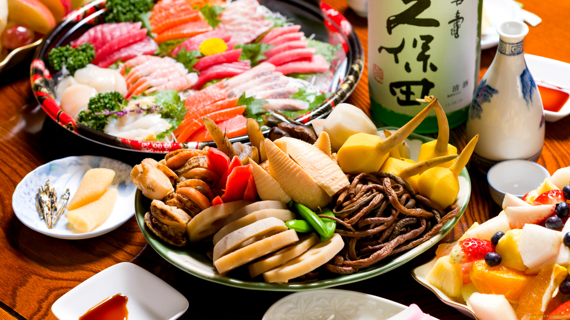 еда, рыба, , морепродукты, , суши, , роллы, морепродукты, блюда, ассорти, фрукты, японская, кухня