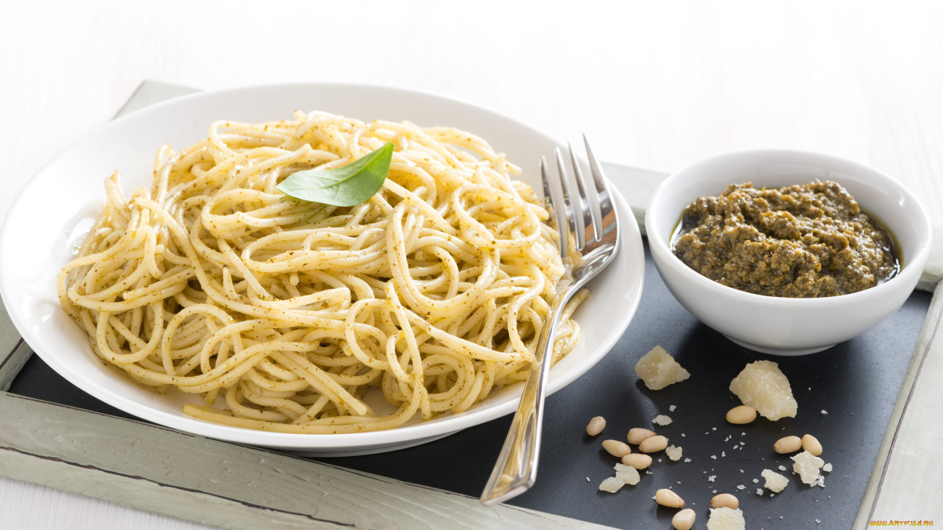 pasta, with, pesto, еда, макаронные, блюда, соус, макароны
