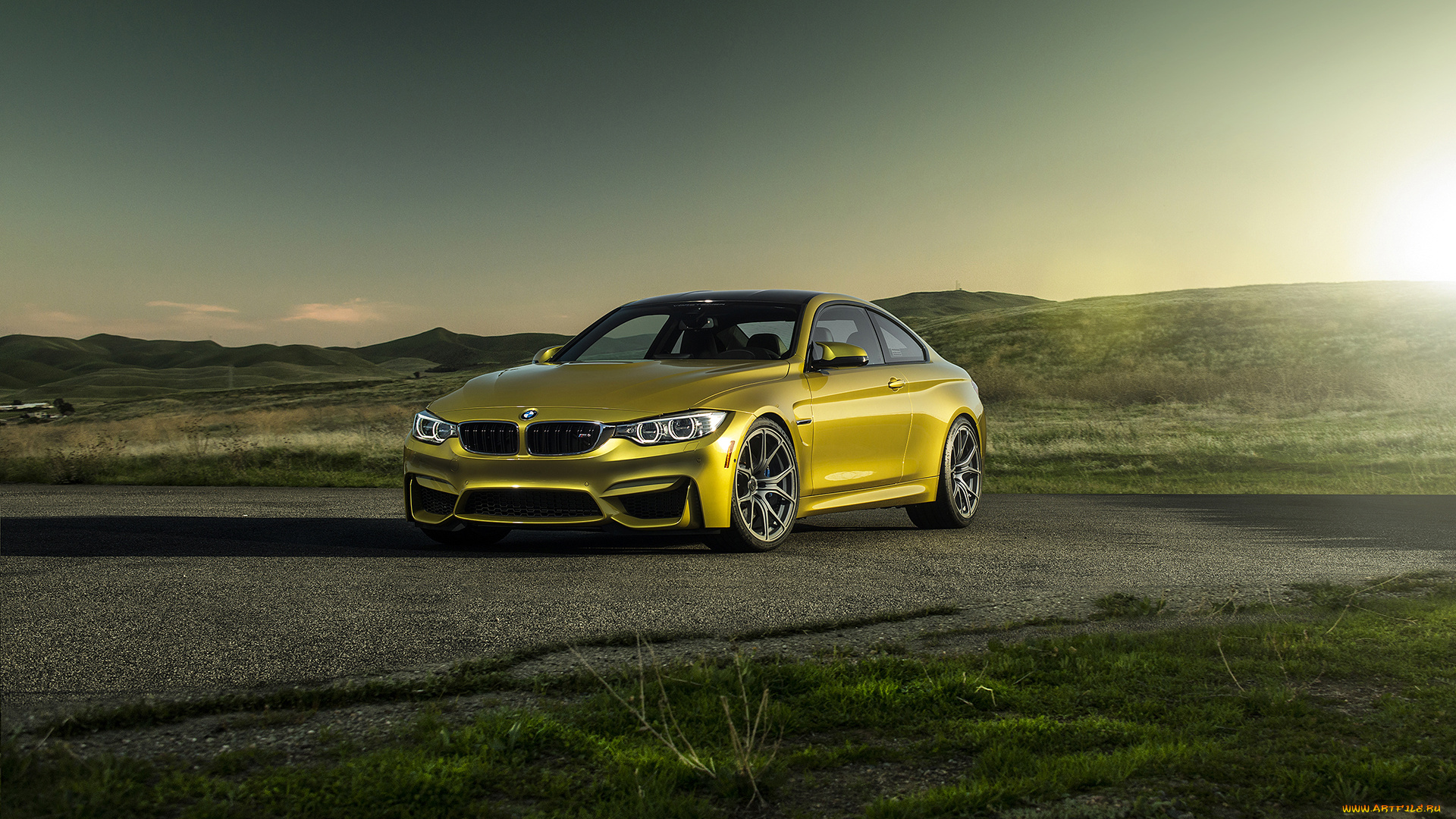 2014, bmw, m4, , f82, , vorsteiner, автомобили, bmw, тюнинг, золотистый, сумерки, металлик