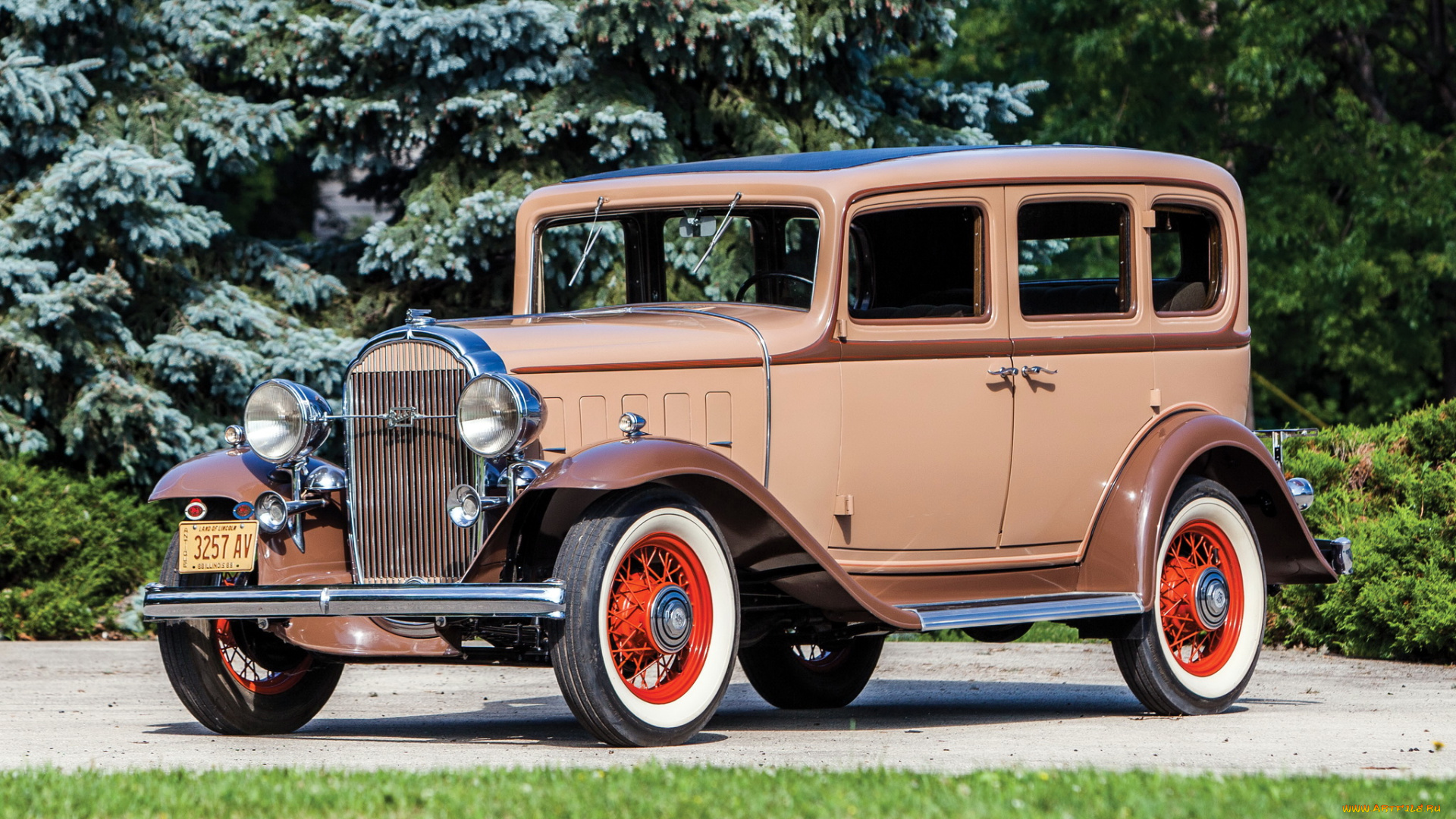 автомобили, классика, коричневый, 1932г, 32-57s, special, sedan, series, 50, buick