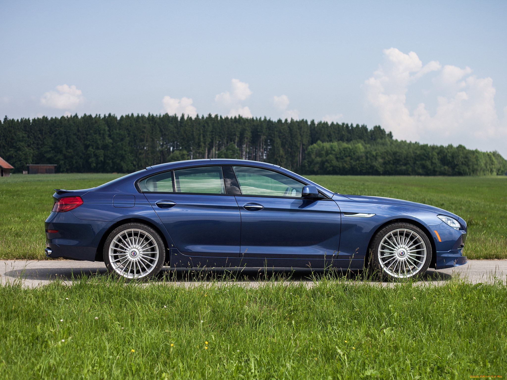 автомобили, bmw, coupе, 2015г, синий, f06, us-spec, gran, xdrive, alpina, b6