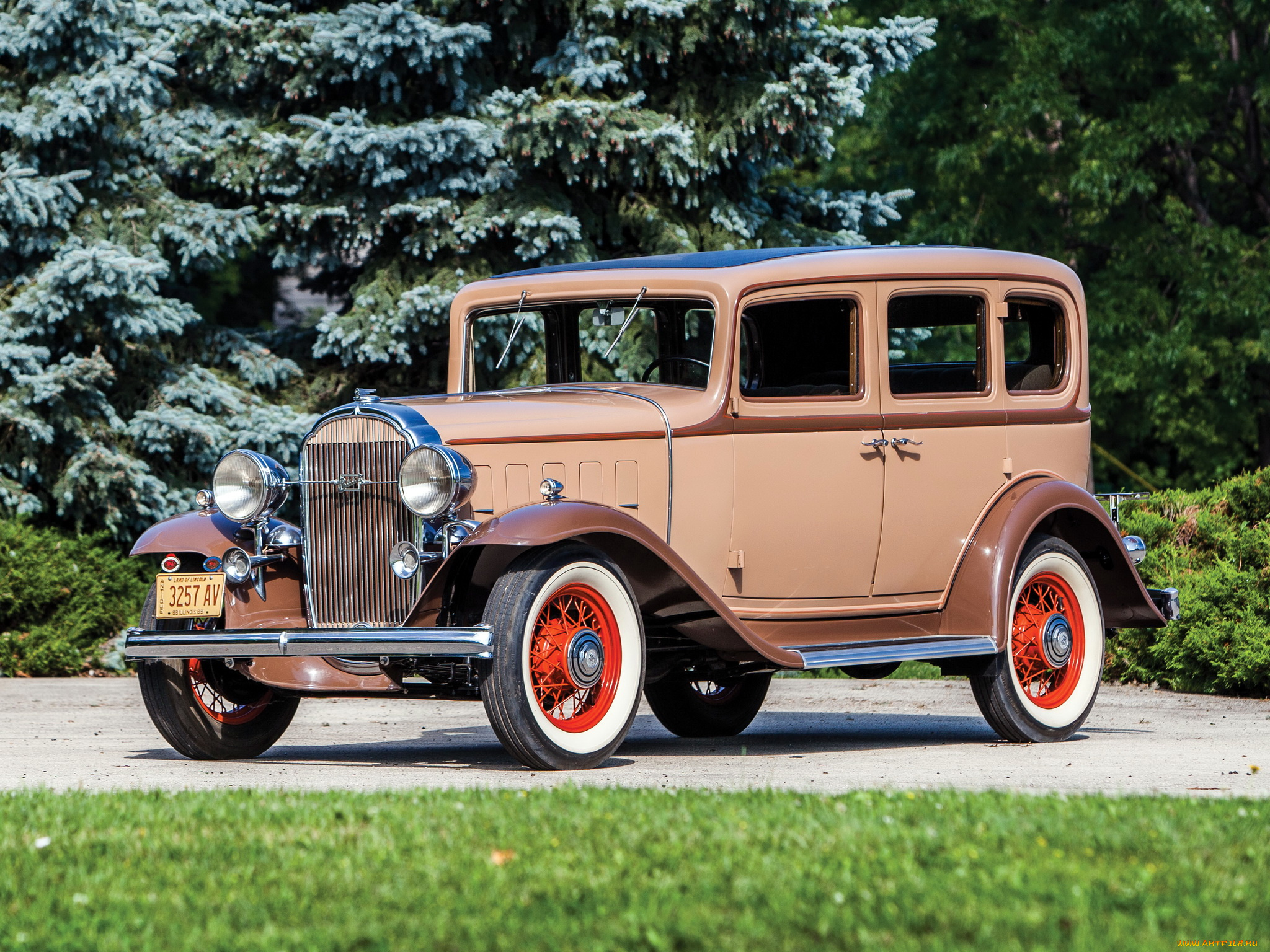 автомобили, классика, коричневый, 1932г, 32-57s, special, sedan, series, 50, buick