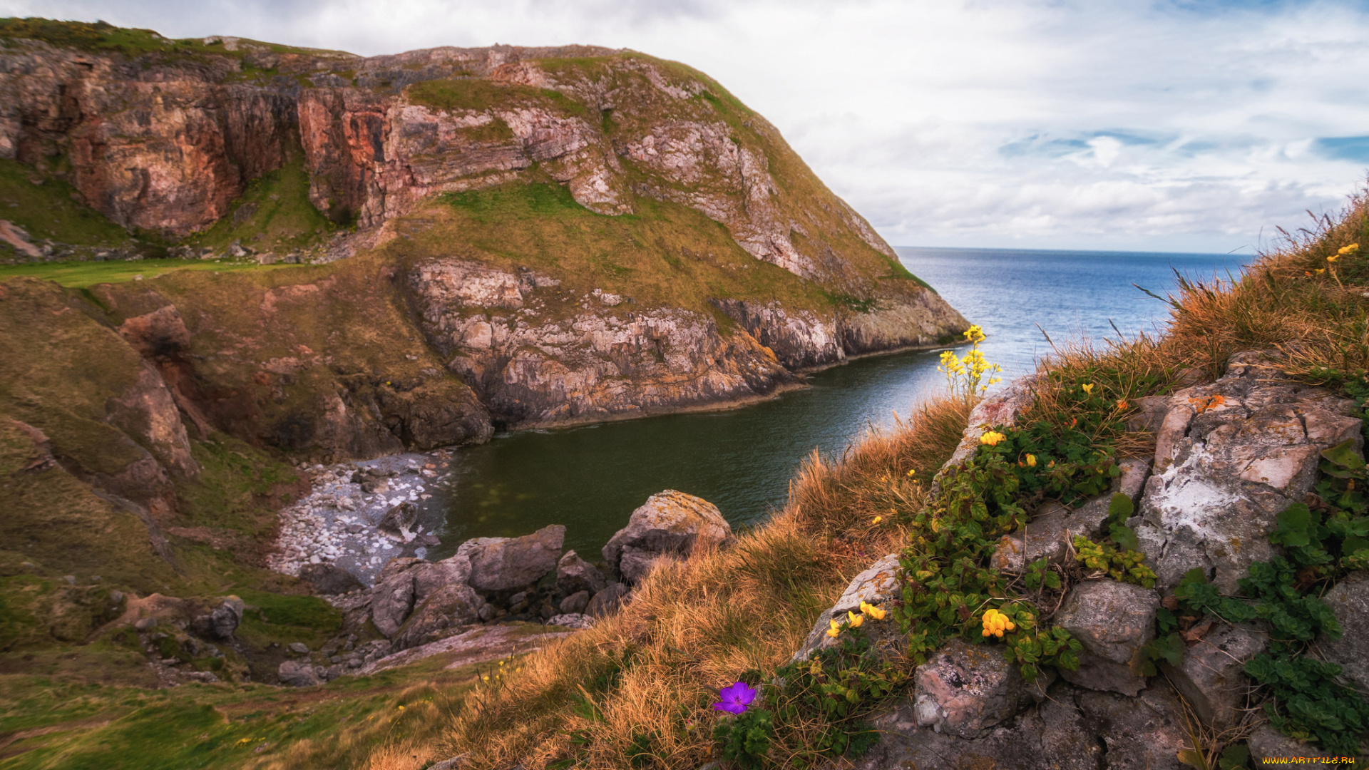 природа, побережье, море, берег