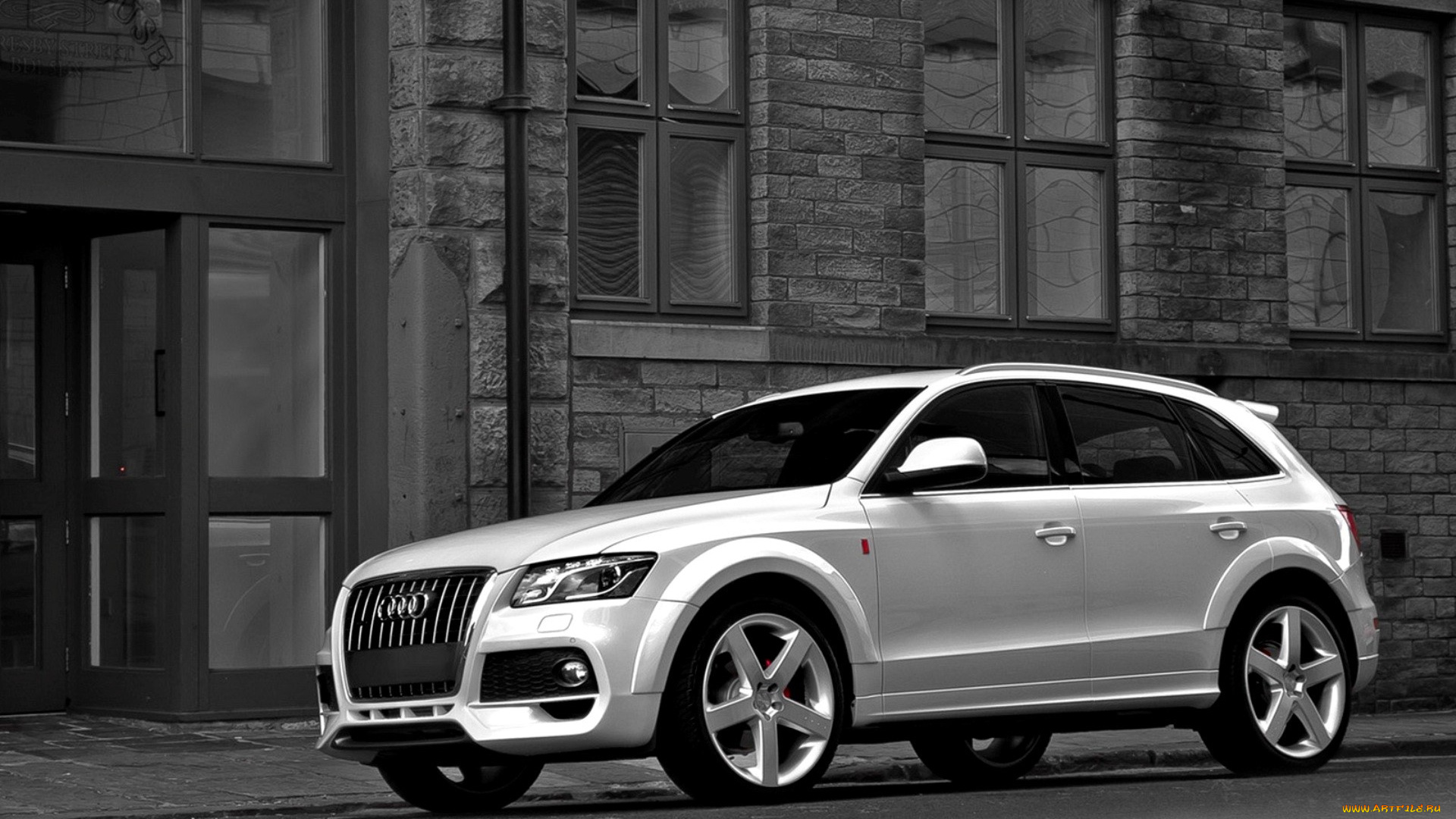 audi, q5, s-line, автомобили, audi, белый, здание