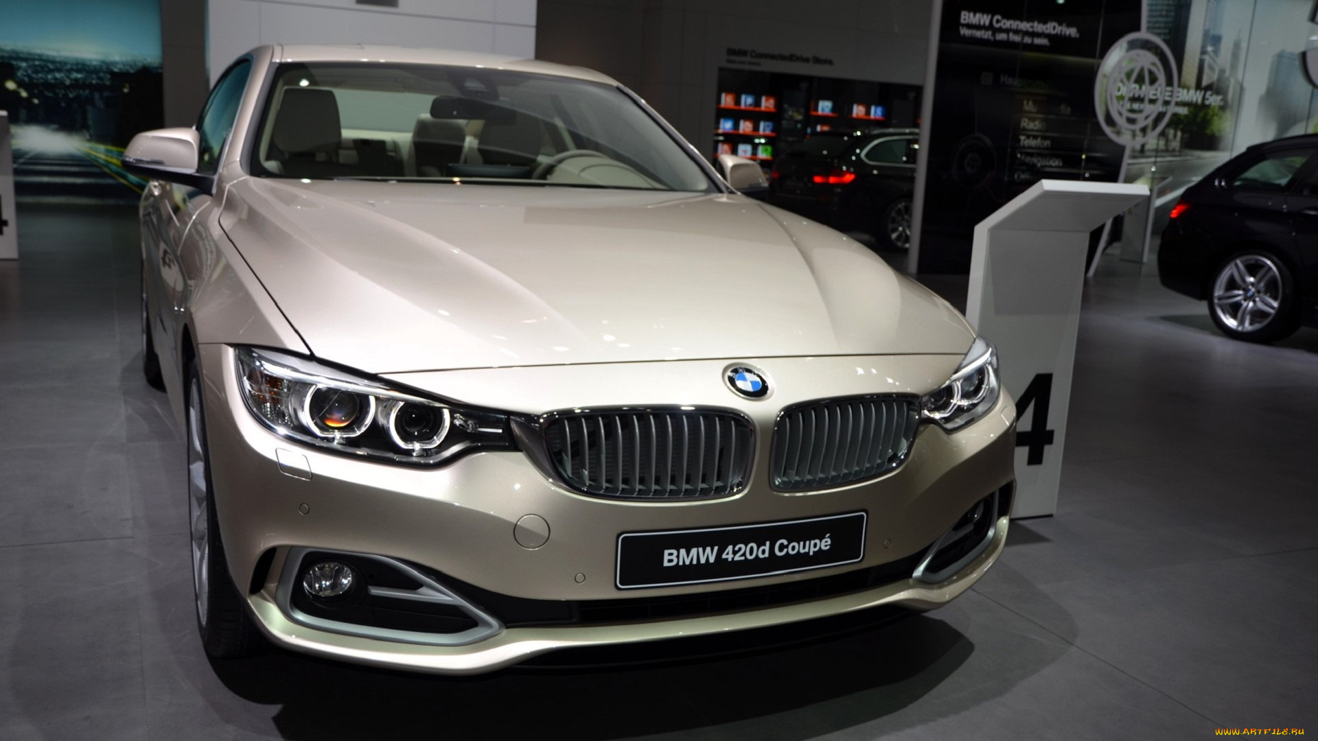 bmw, 4-series, 2014, автомобили, выставки, и, уличные, фото, белый, салон