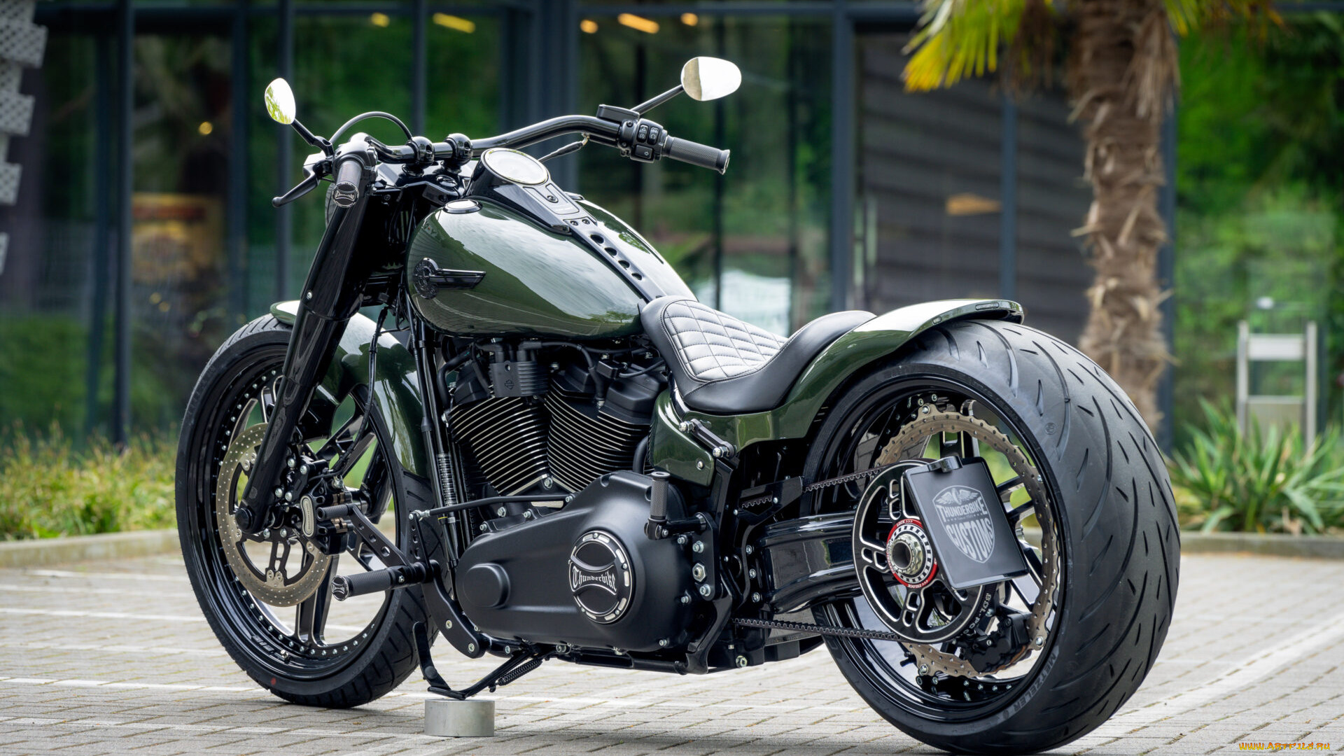 мотоциклы, harley-davidson, softail, fat, boy, 114, raptor, force, customized, custombikes