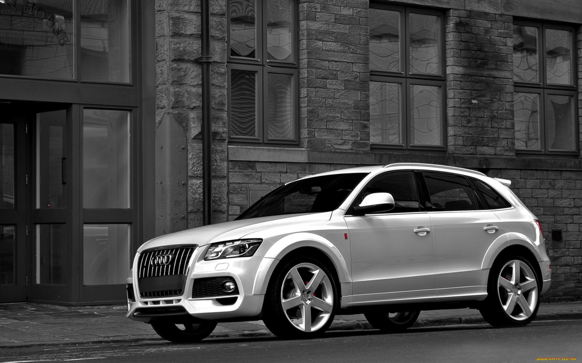 audi, q5, s-line, автомобили, audi, белый, здание