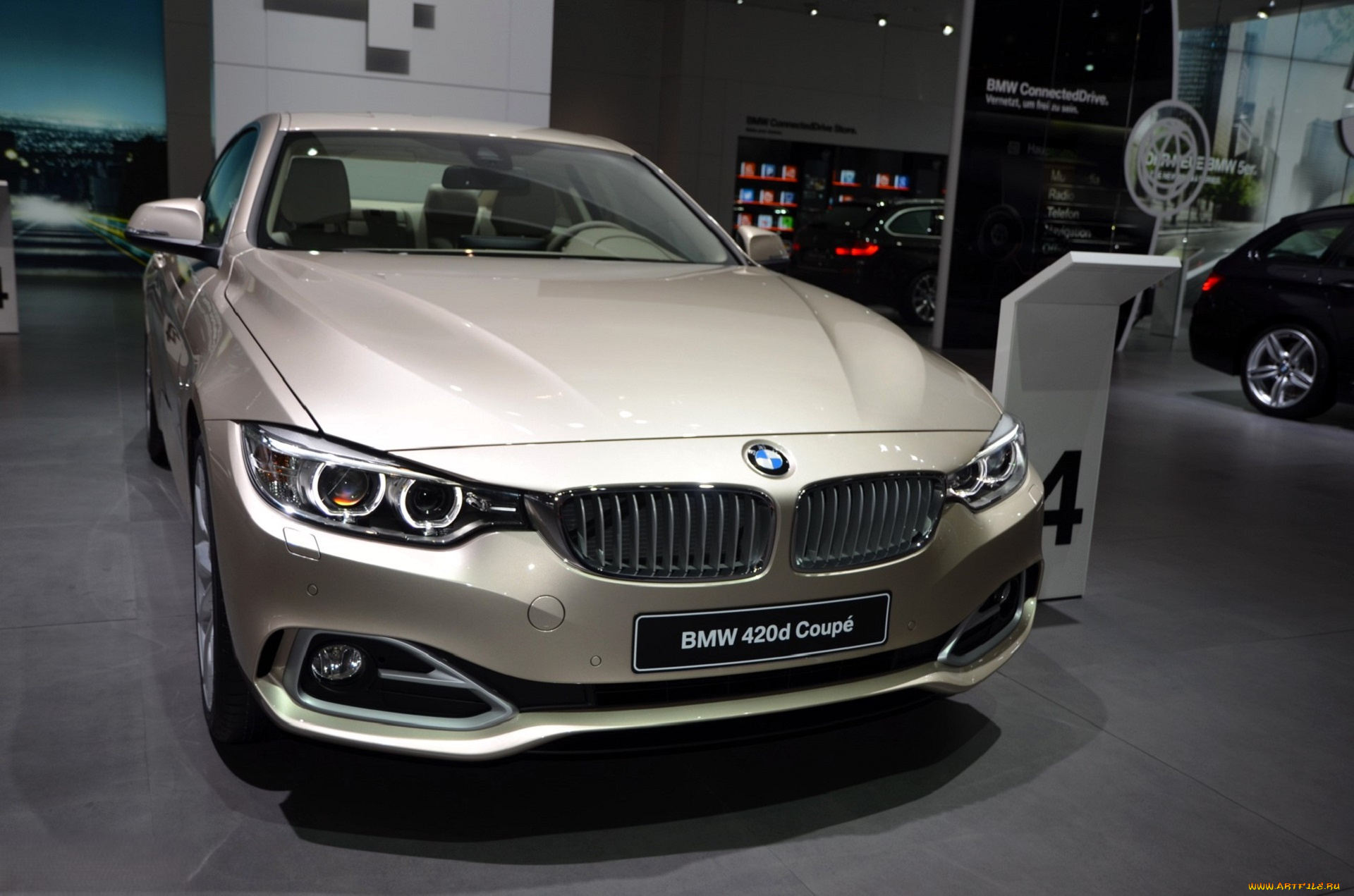 bmw, 4-series, 2014, автомобили, выставки, и, уличные, фото, белый, салон