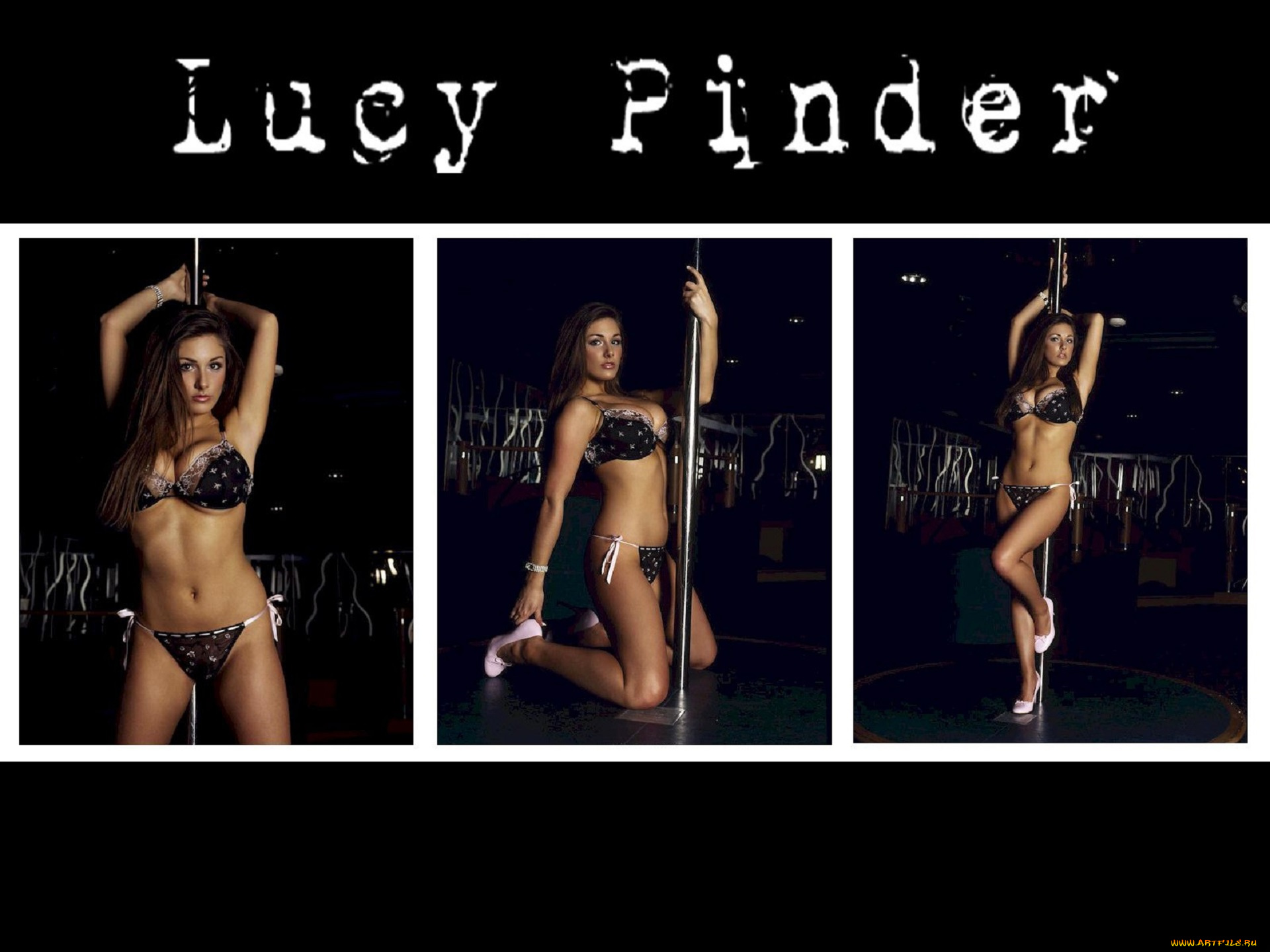 девушки, lucy, pinder, шатенка, купальник, шест