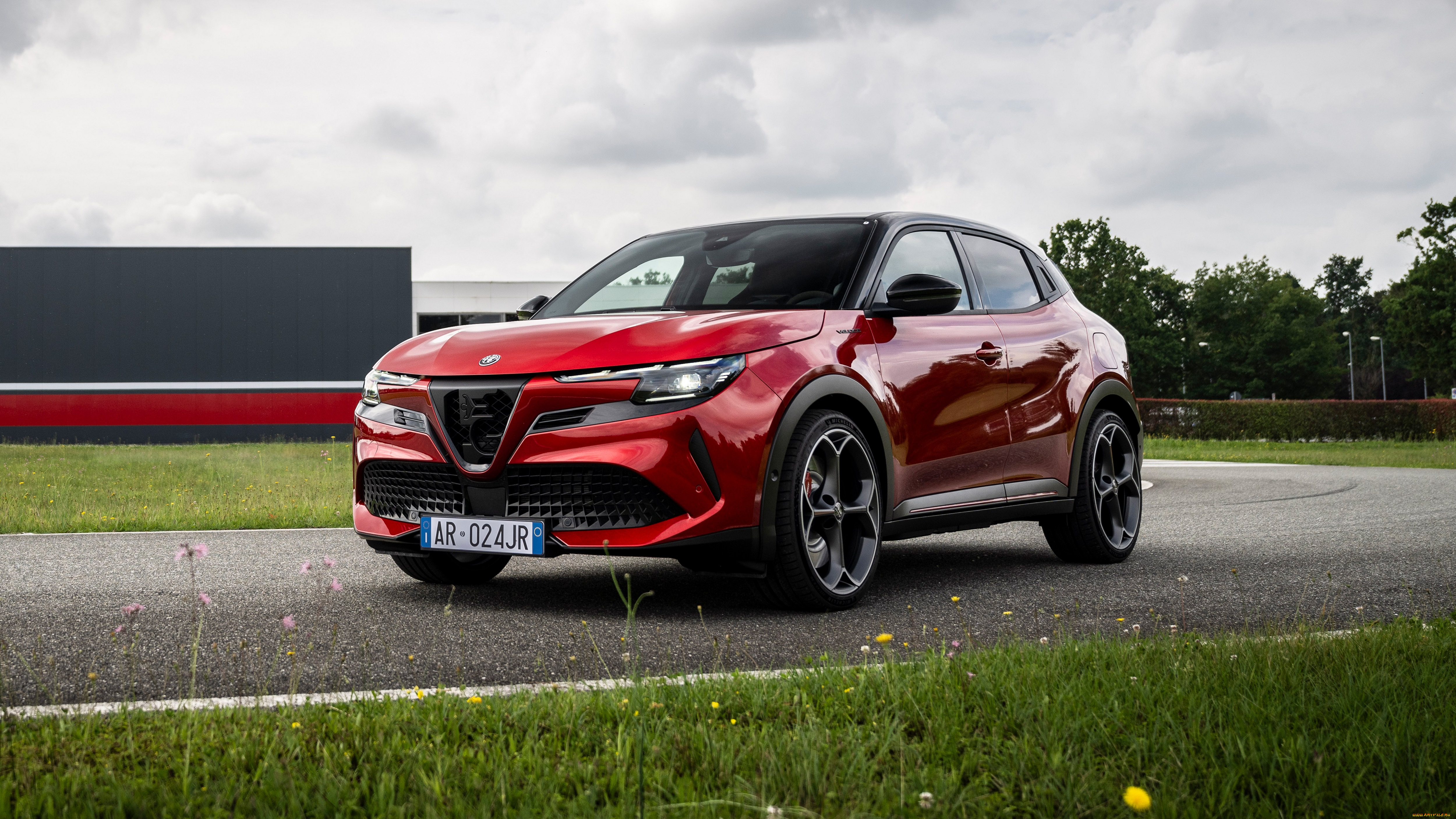 автомобили, alfa, romeo, alfa, romeo, junior, elettrica, veloce, 2024, red, cherry