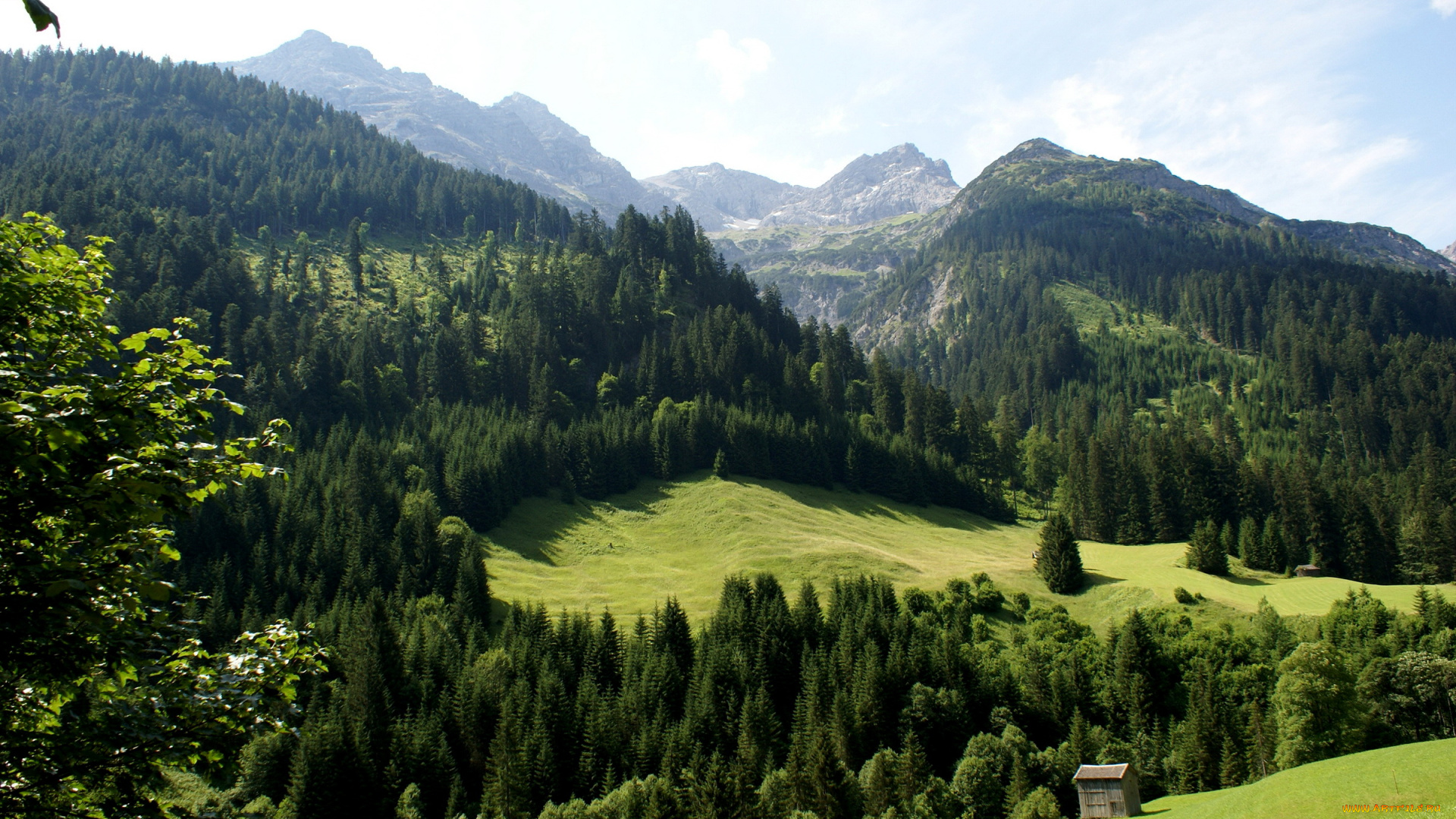 австрия, тироль, хинтерхорнбах, природа, пейзажи, горы