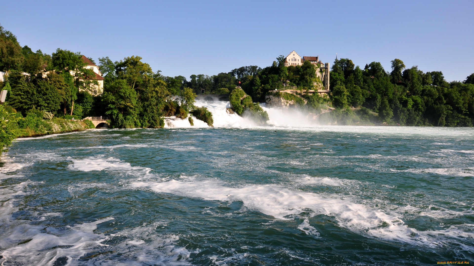 rhine, falls, switzerland, природа, водопады