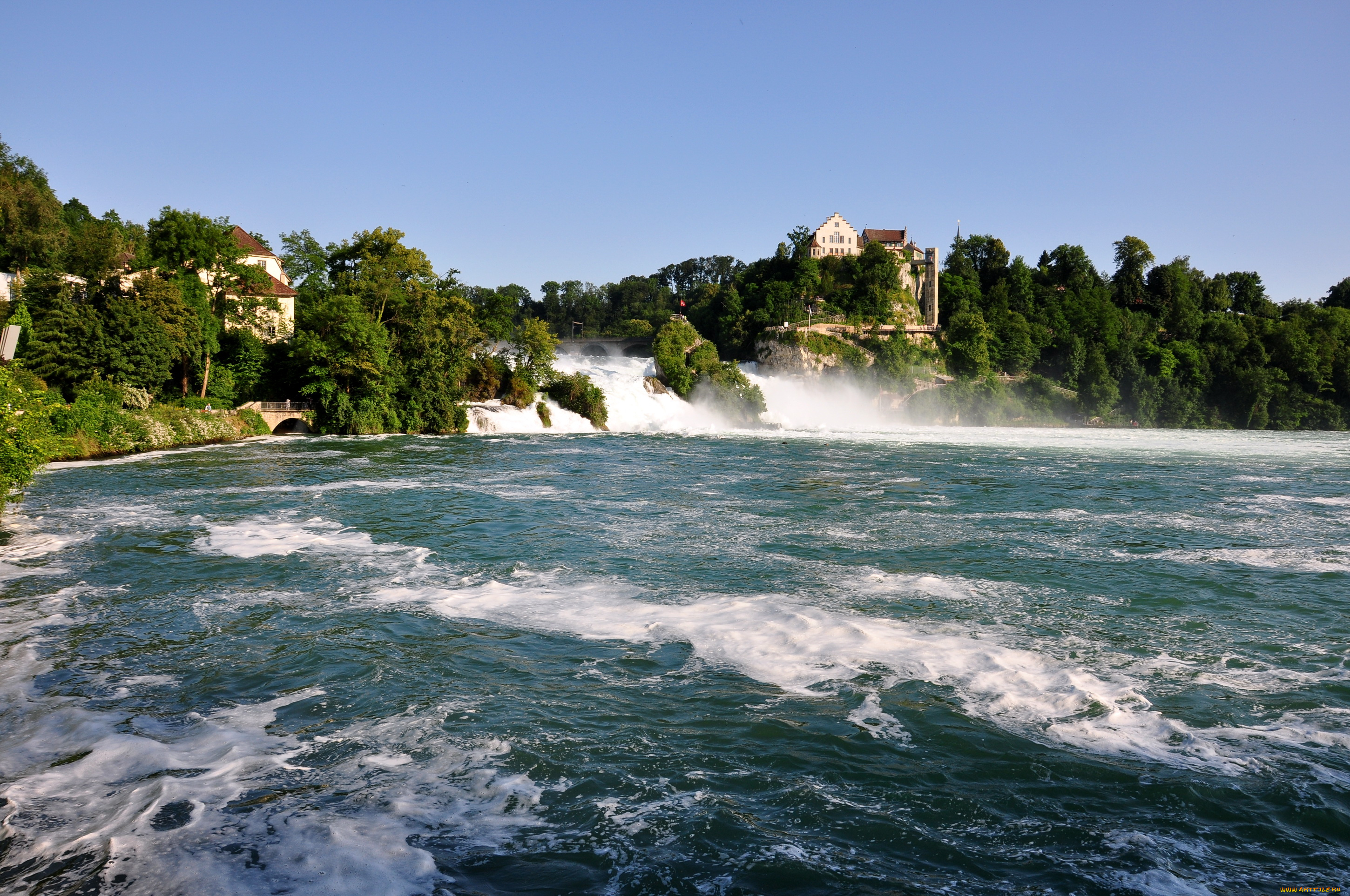 rhine, falls, switzerland, природа, водопады