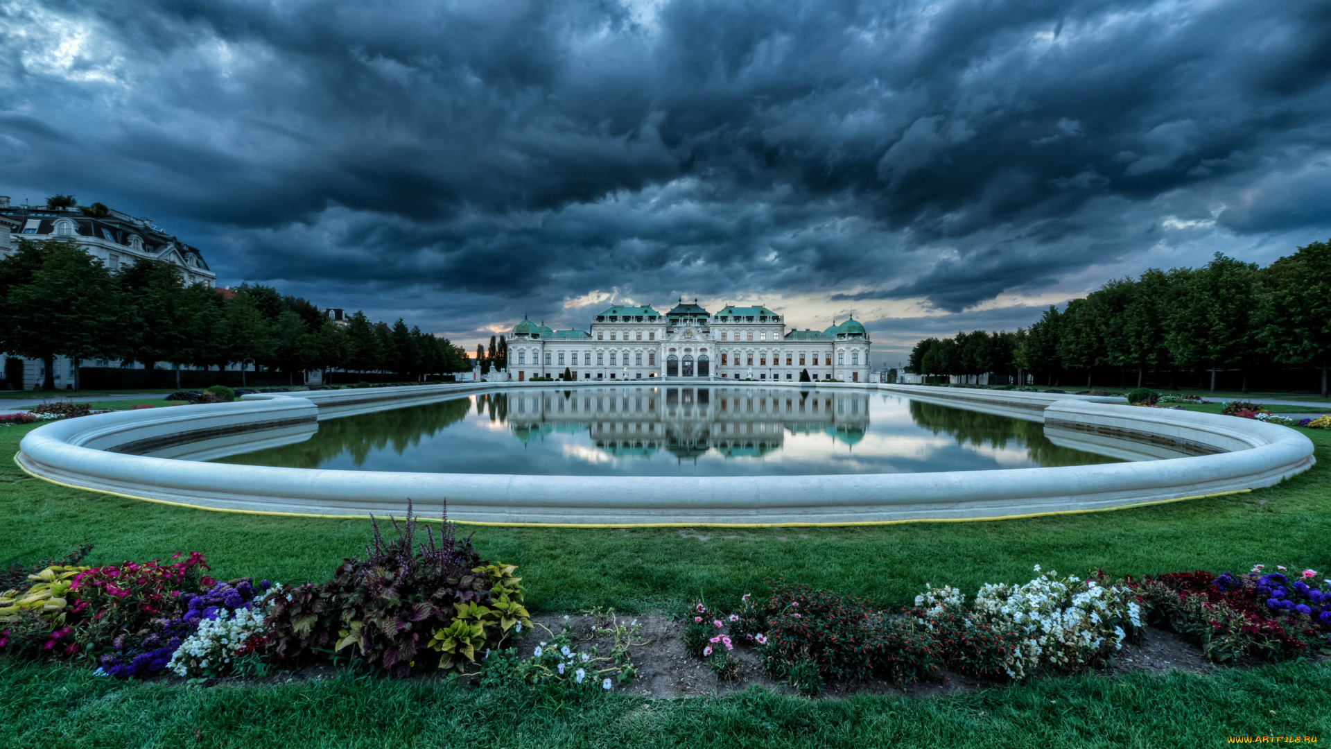 the, belvedere, palace, in, vienna, города, вена, австрия