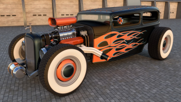 обоя автомобили, 3д, 1929, ford