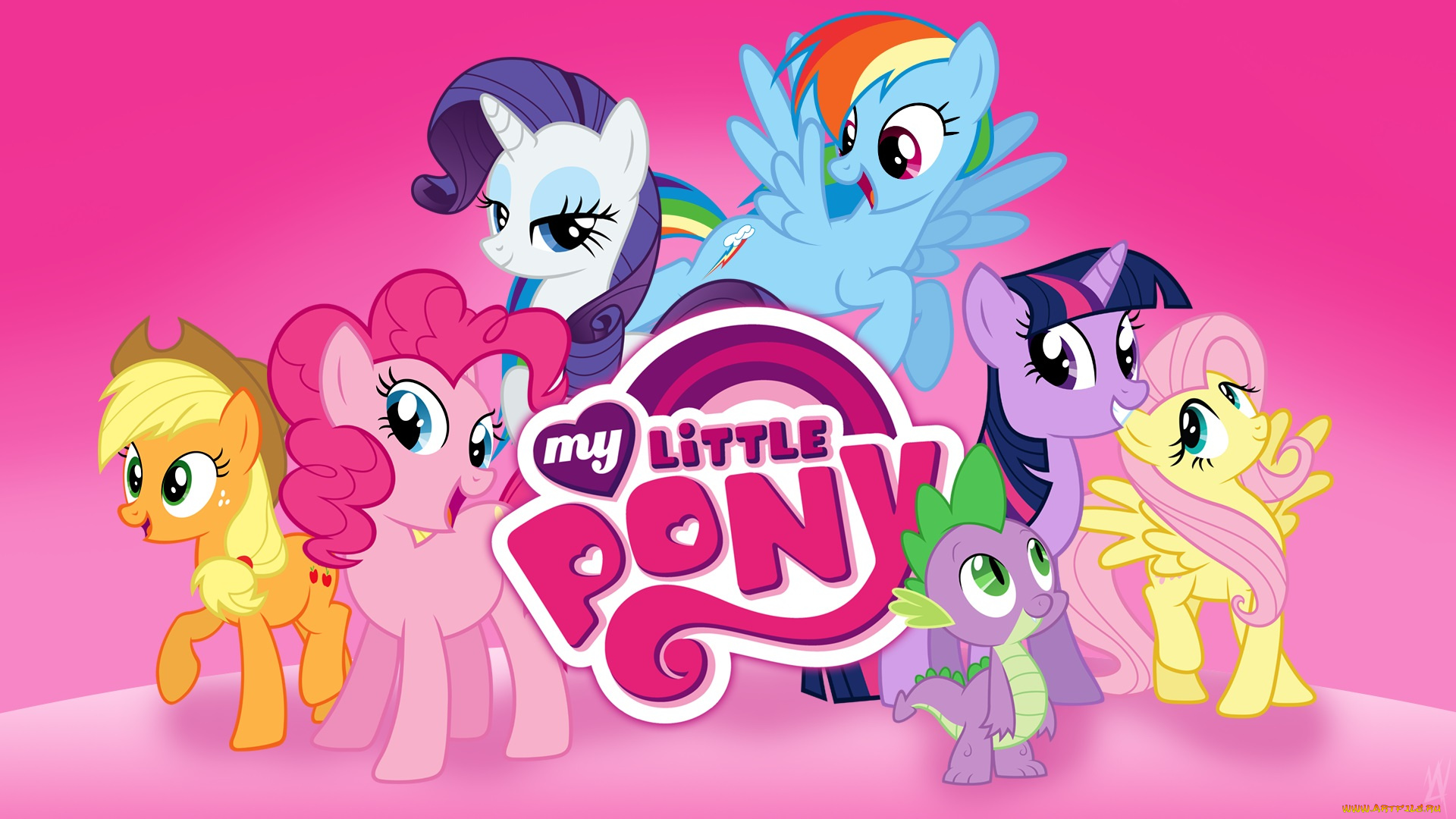 мультфильмы, my, little, pony, пони