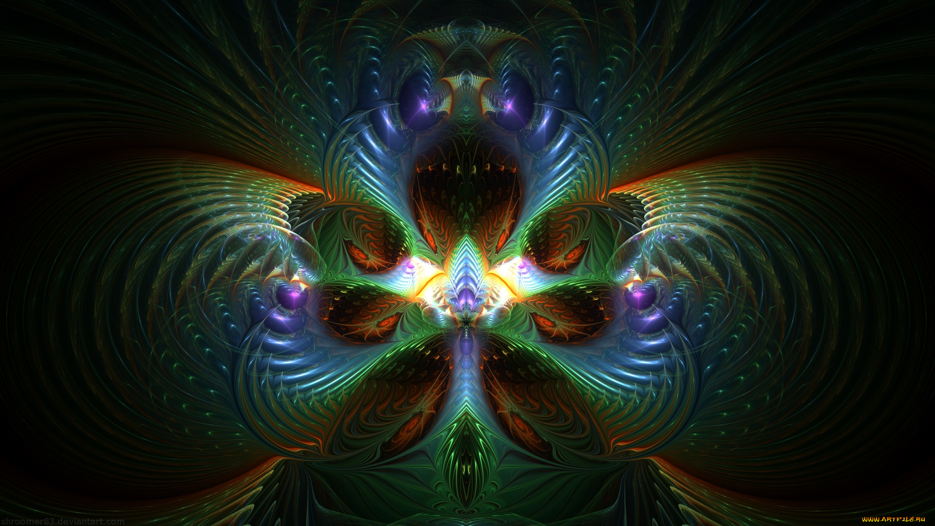 3д, графика, фракталы, , fractal, цвета, фон, узор