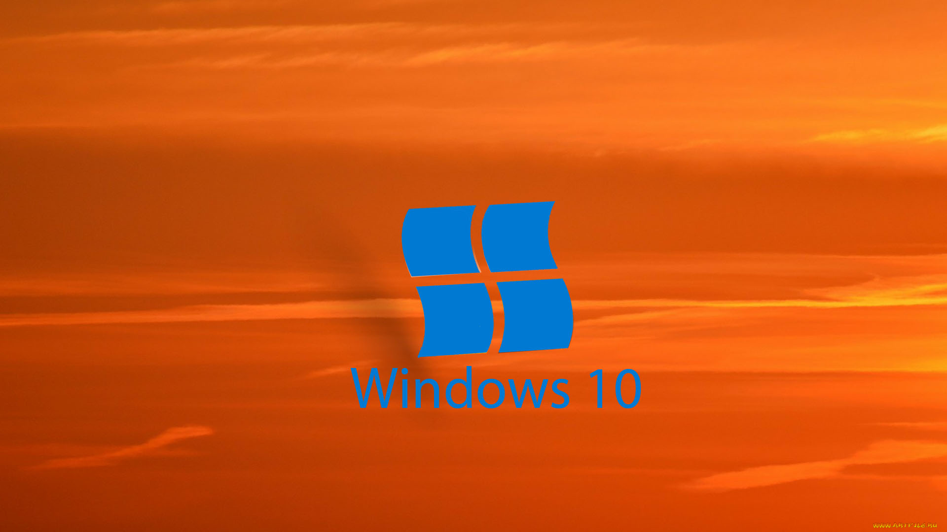 компьютеры, windows, 10, логотип, фон