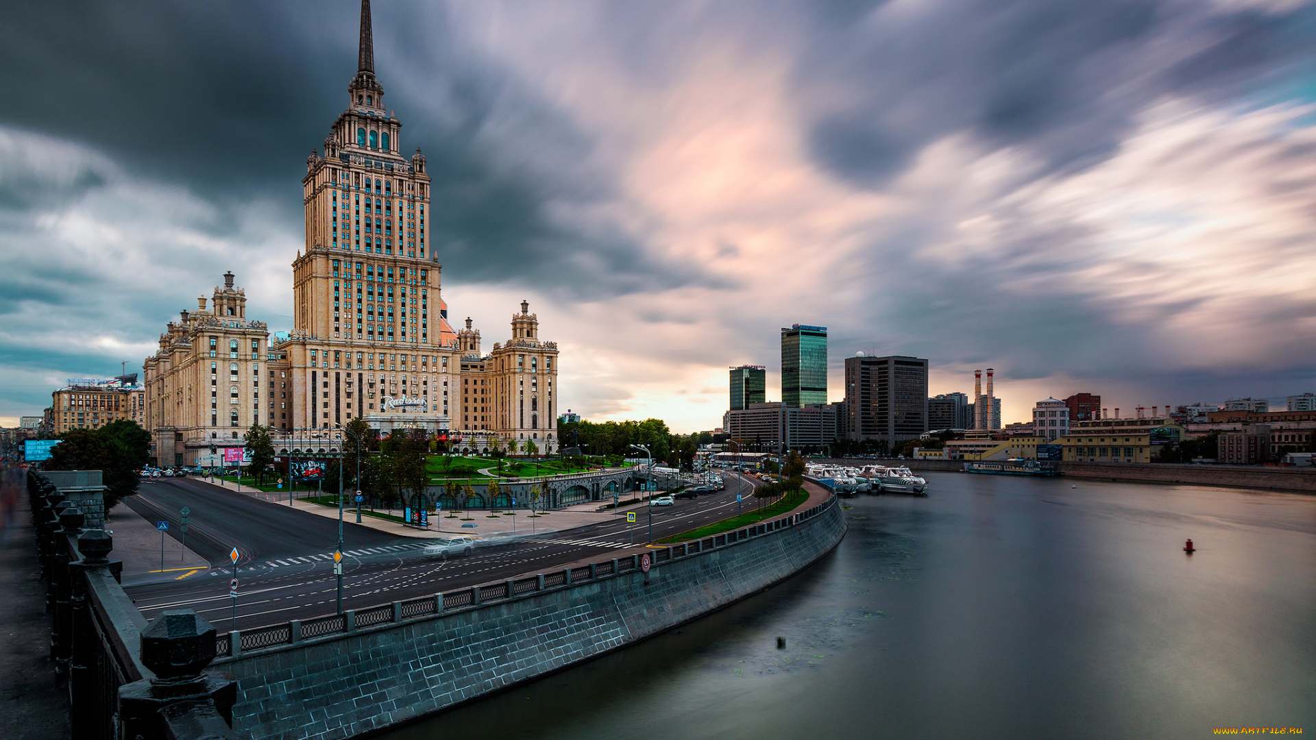 hotel, ukraina, in, moscow, города, москва, , россия, река, гостиница, набережная