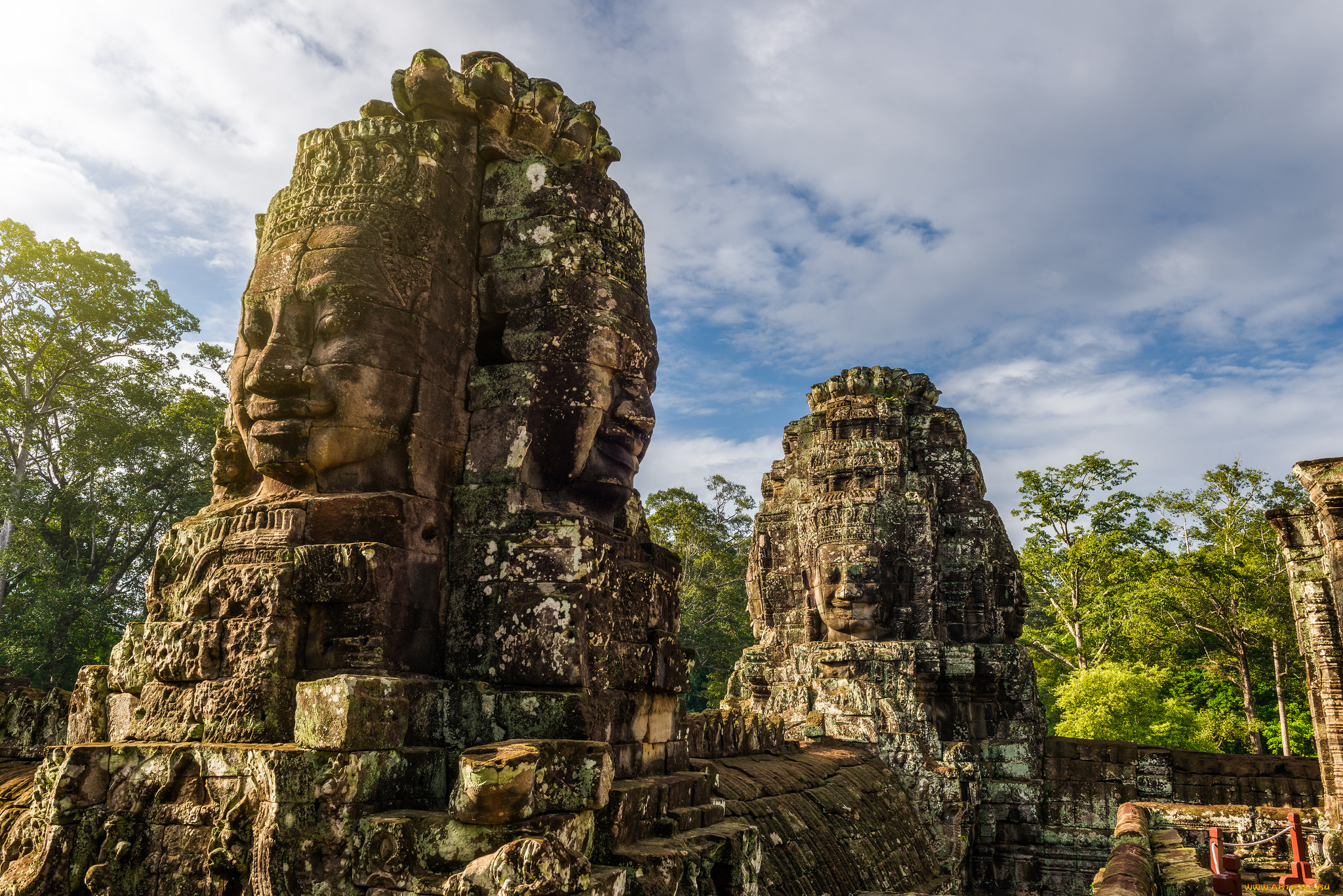 inside, angkor, wat, города, -, исторические, , архитектурные, памятники, статуя, храм, джунгли
