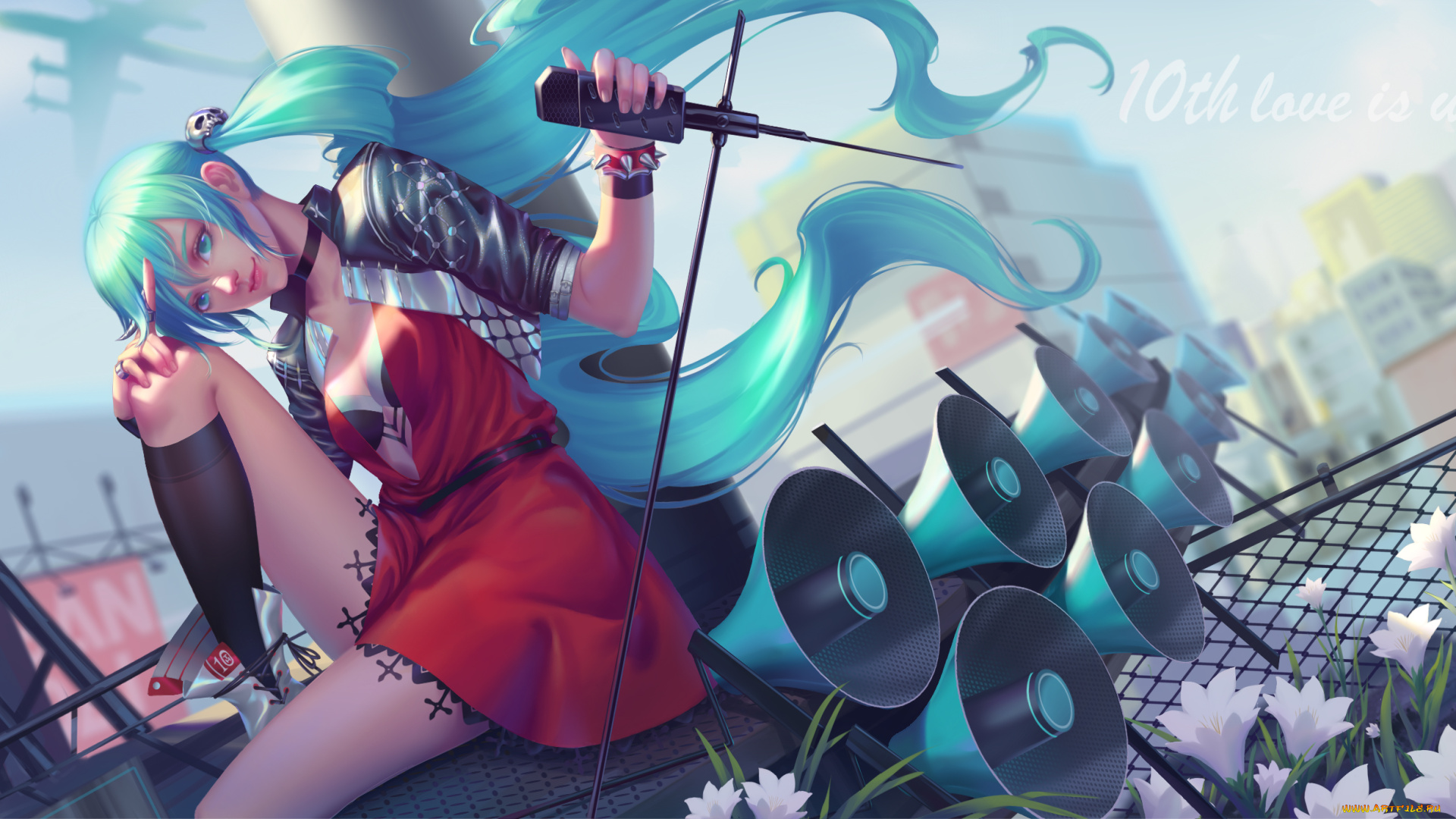 аниме, vocaloid, hatsune, miku