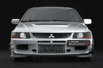 обоя lancer evolution ix, автомобили, 3д, silver, lancer, evolution, tuning, 3d